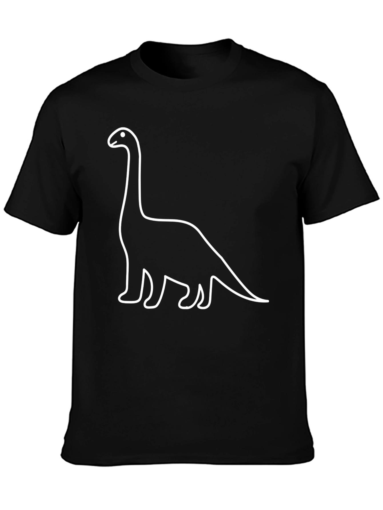 Dino Outline T-Shirt - Classic Black Tee