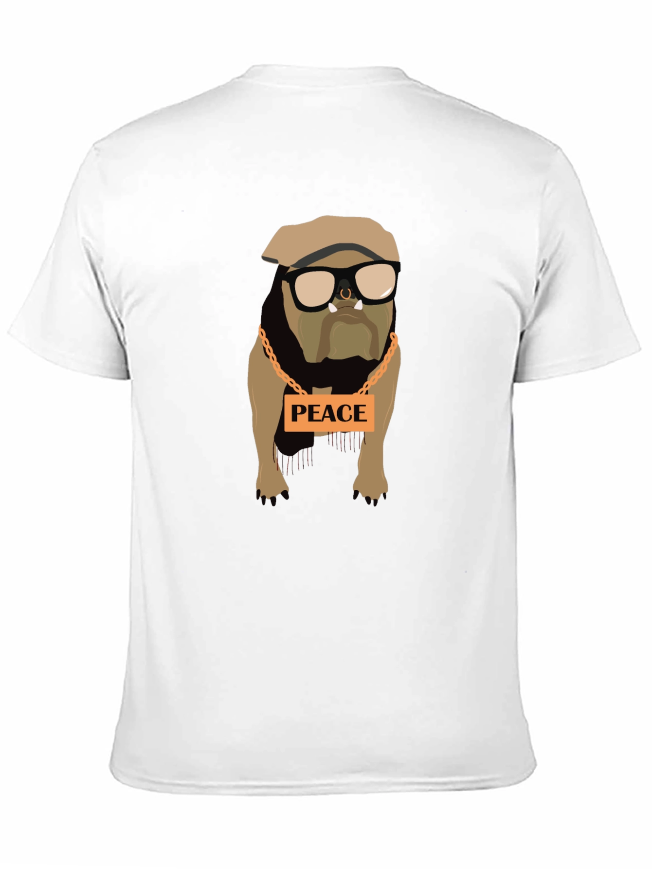 Peaceful Bulldog Graphic Tee - Stylish Comfort