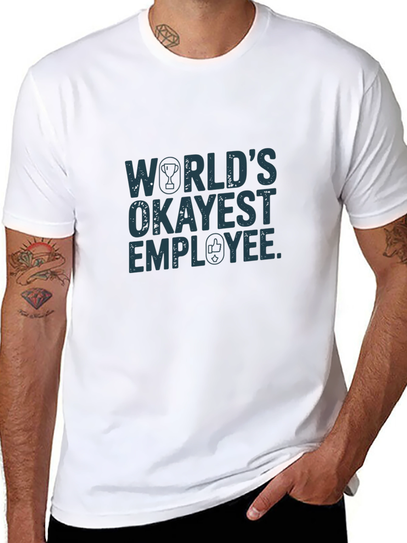 Worlds Okayest Employee Graphic Tee