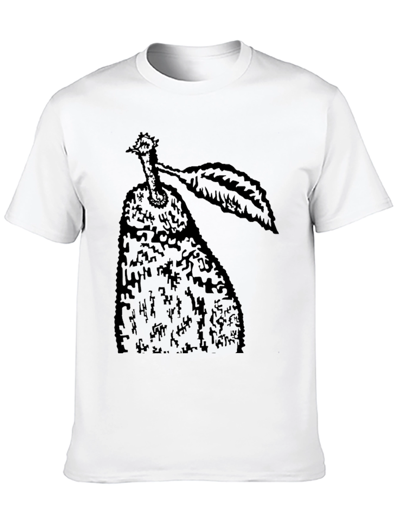 Black Pear Graphic Tee - Unique Fruit Design
