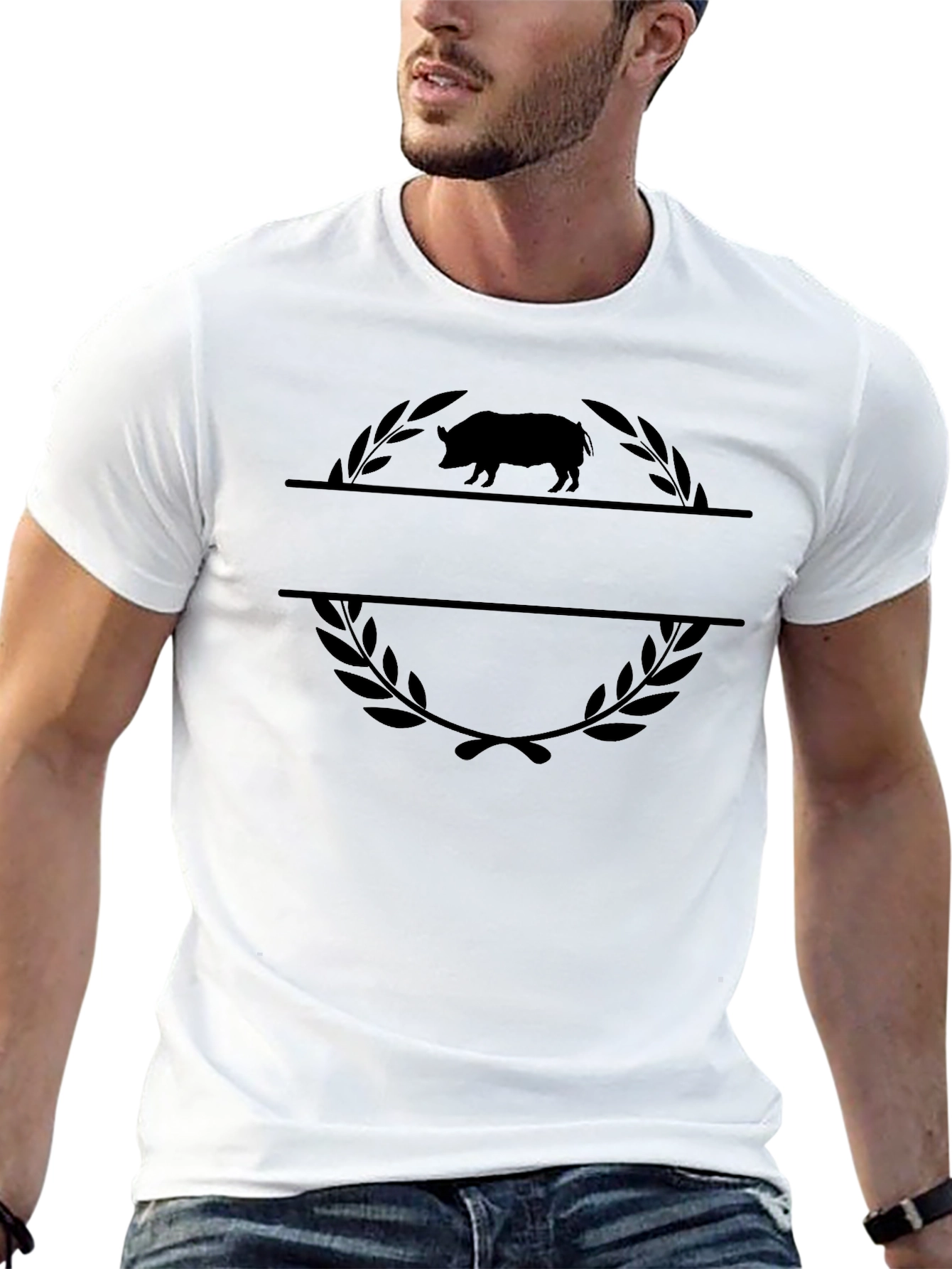 Boar Crest Graphic T-Shirt