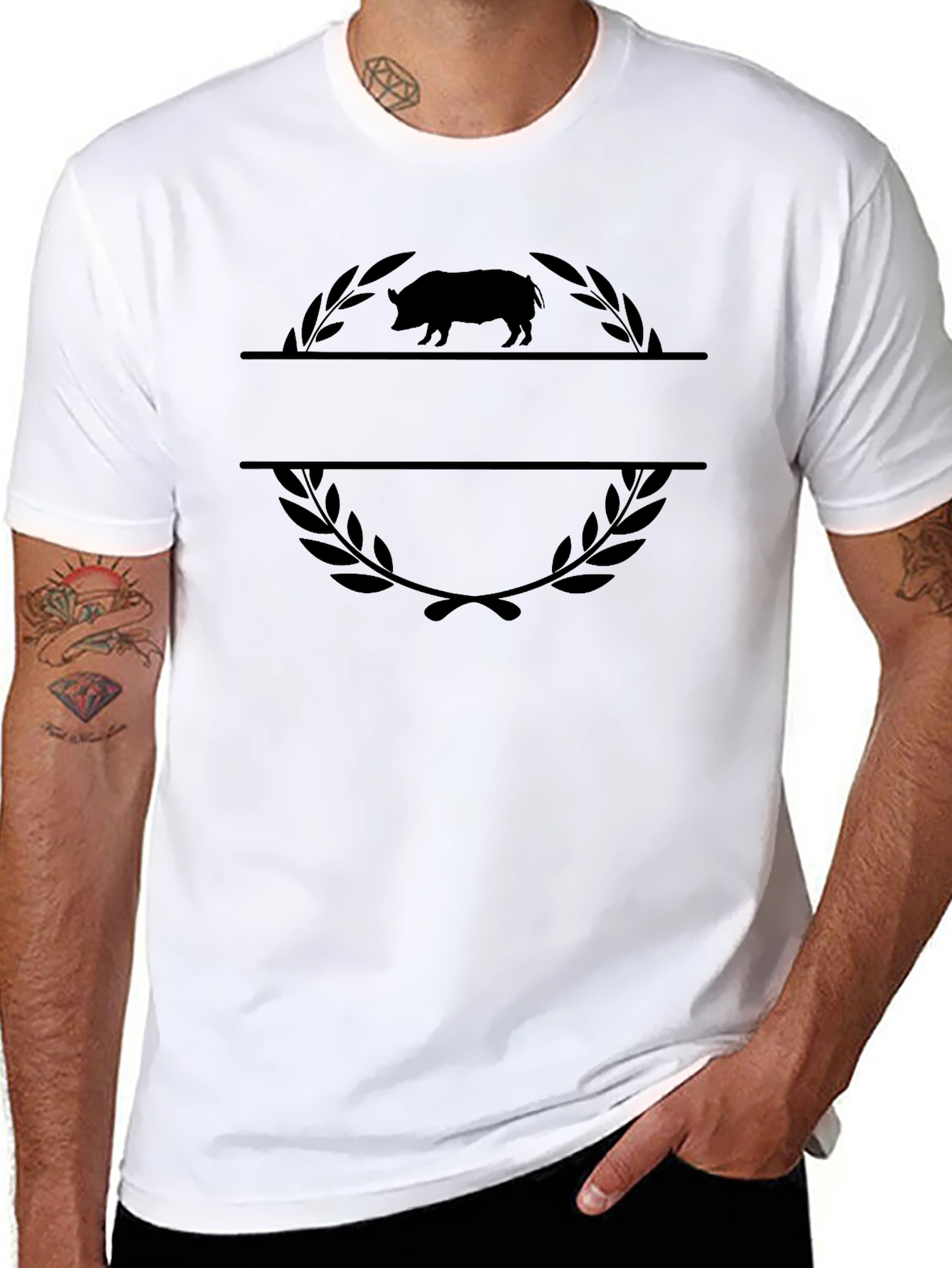 Boar Crest Graphic T-Shirt