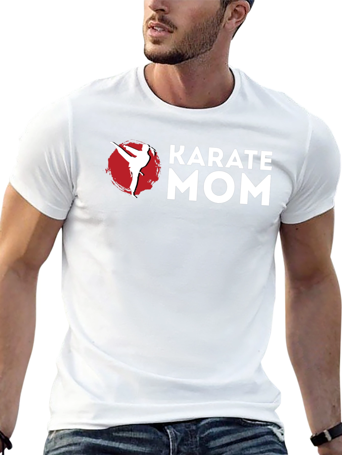 Karate Mom Graphic T-Shirt - Black