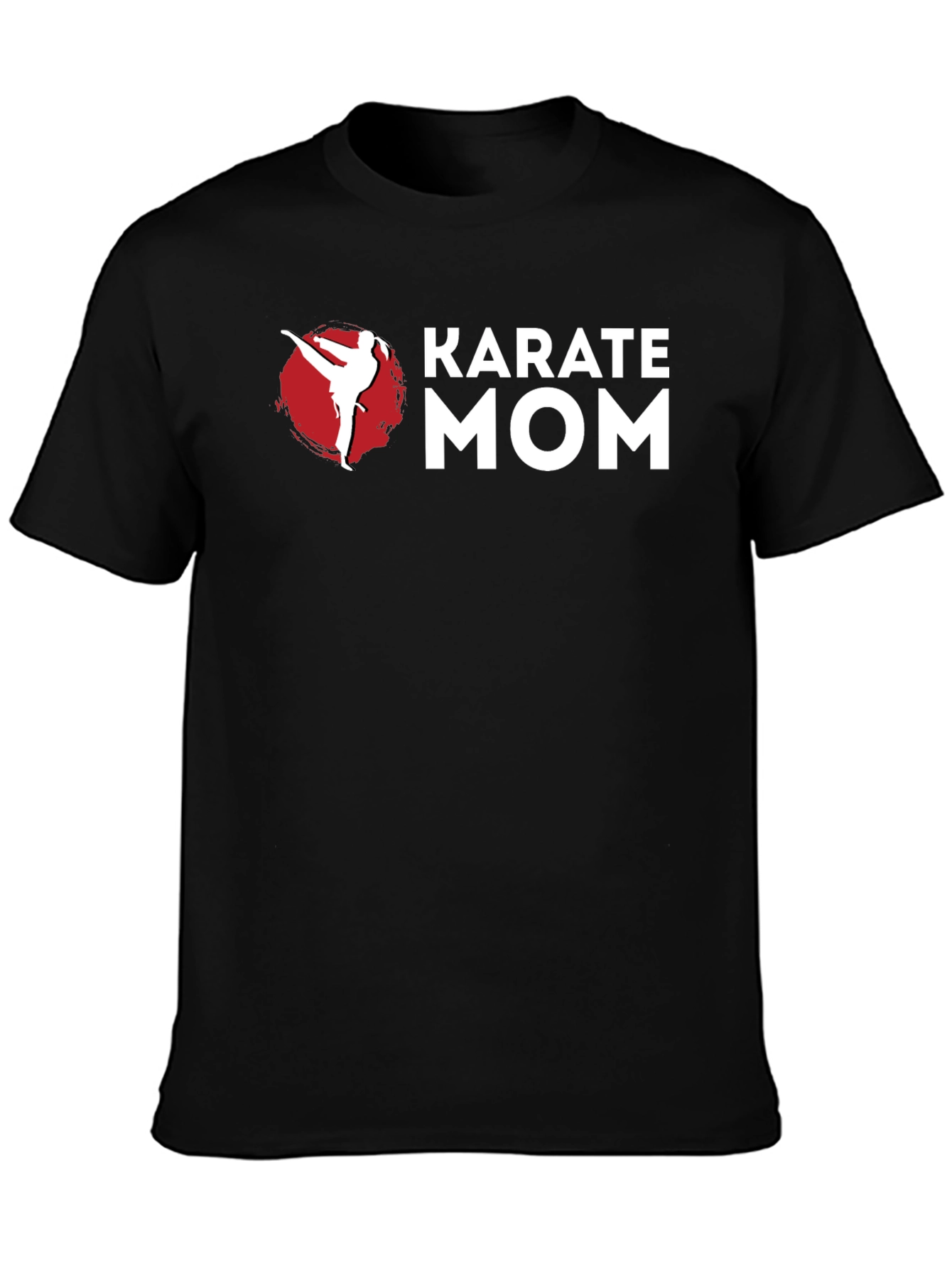 Karate Mom Graphic T-Shirt - Black