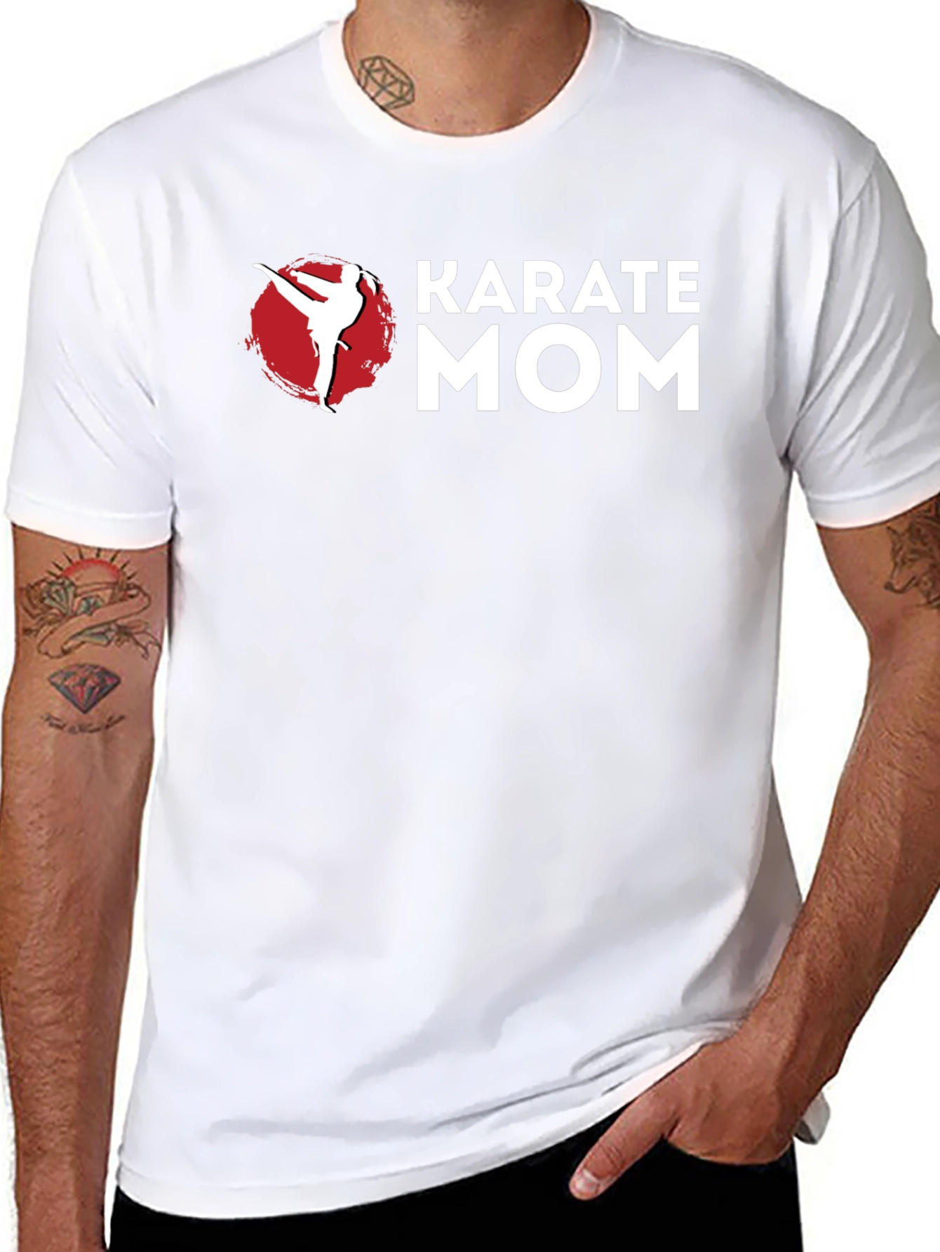 Karate Mom Graphic T-Shirt - Black