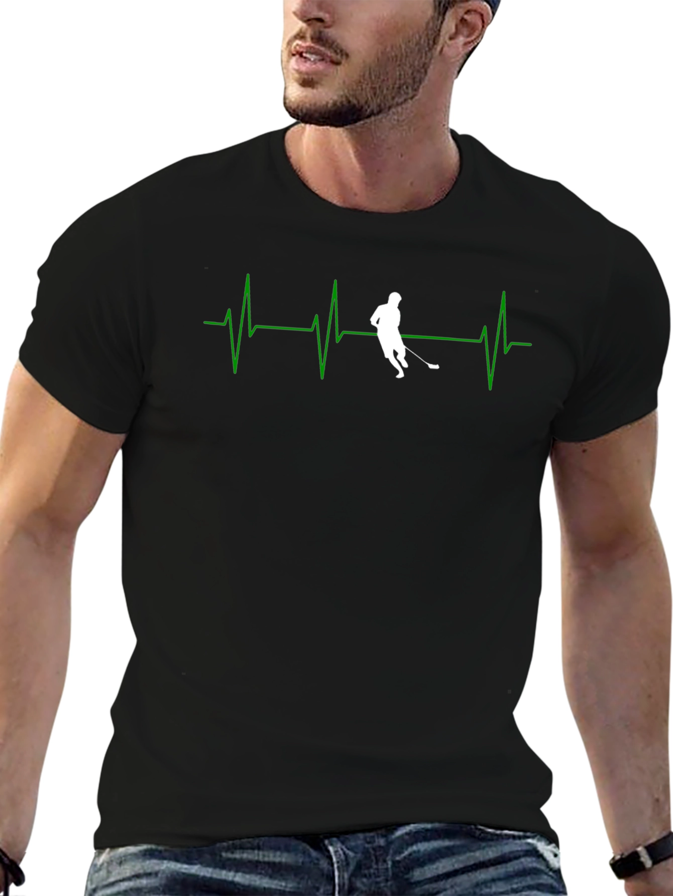Hockey Heartbeat Graphic Tee - Passion on Display!