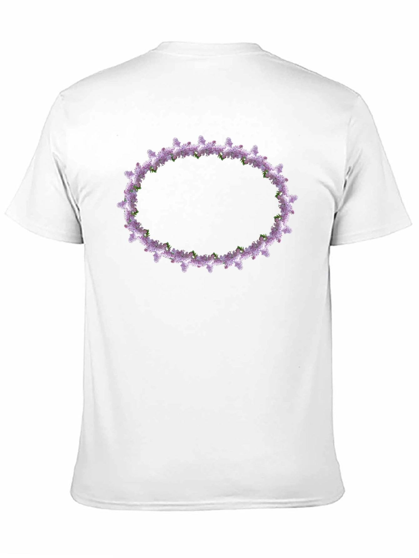 Floral Wreath Graphic Tee - Black