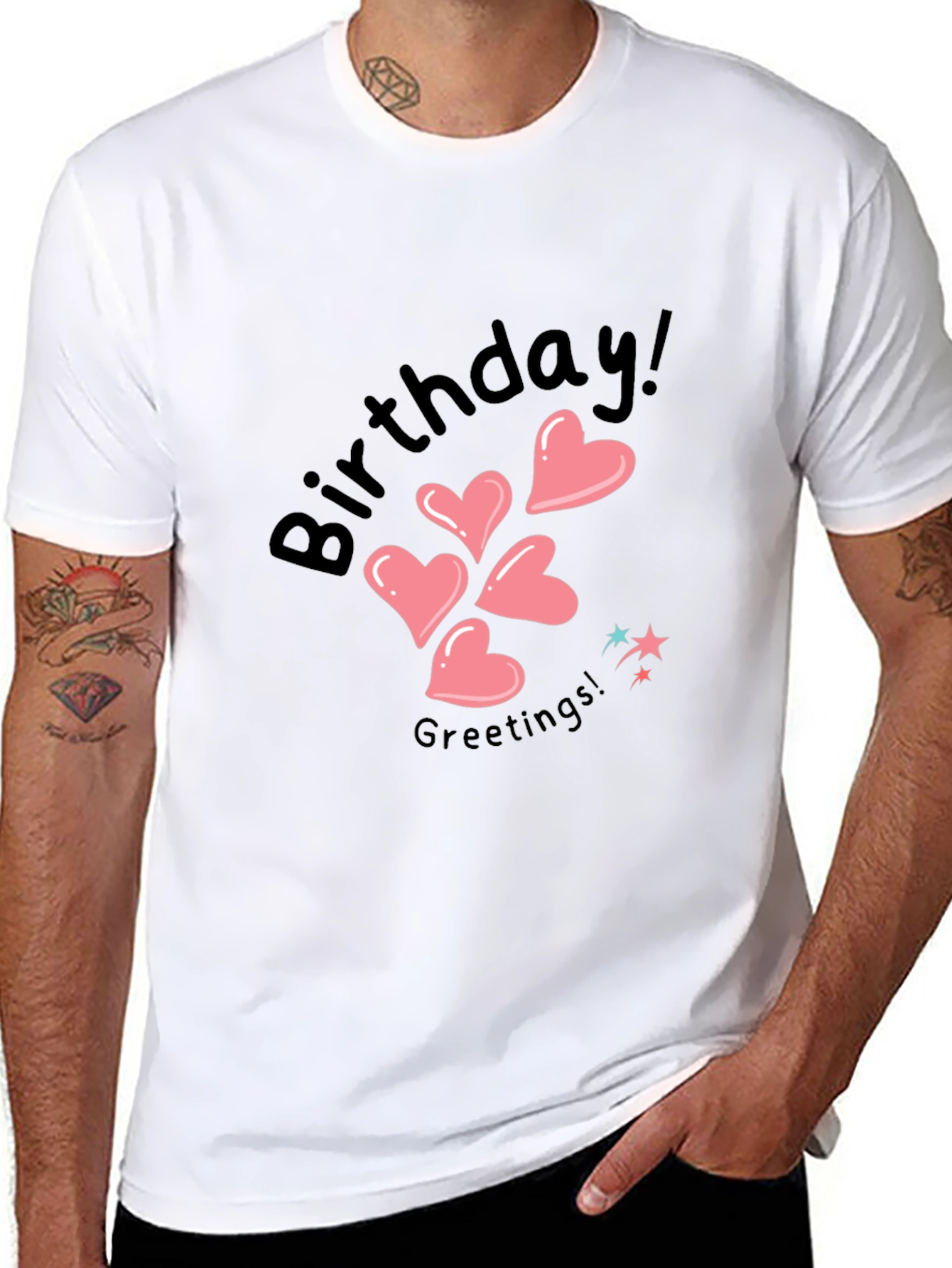 Birthday Greetings Heart T-Shirt