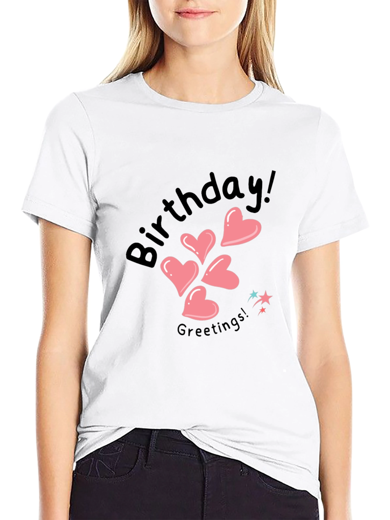 Birthday Greetings Heart T-Shirt