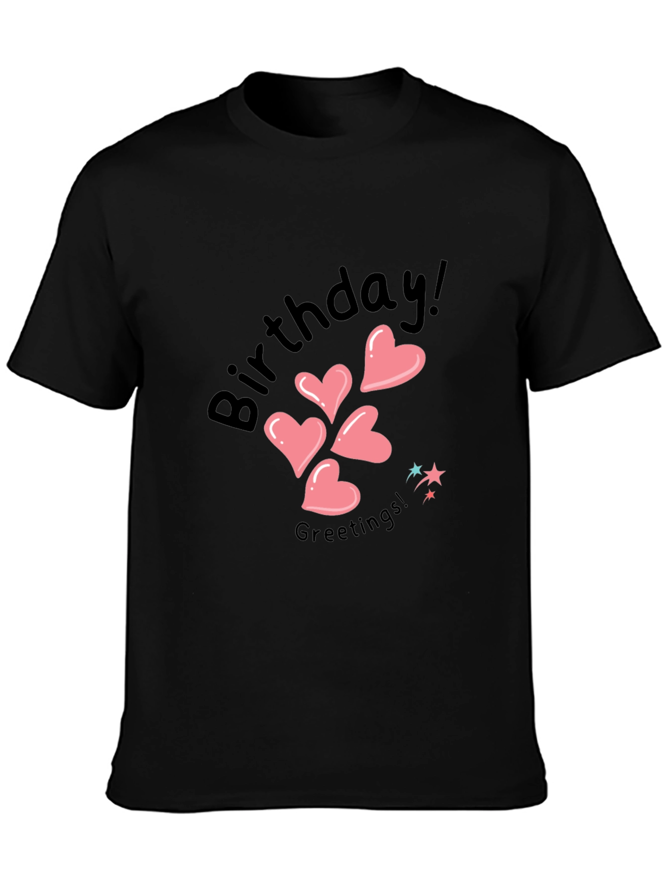 Birthday Greetings Heart T-Shirt