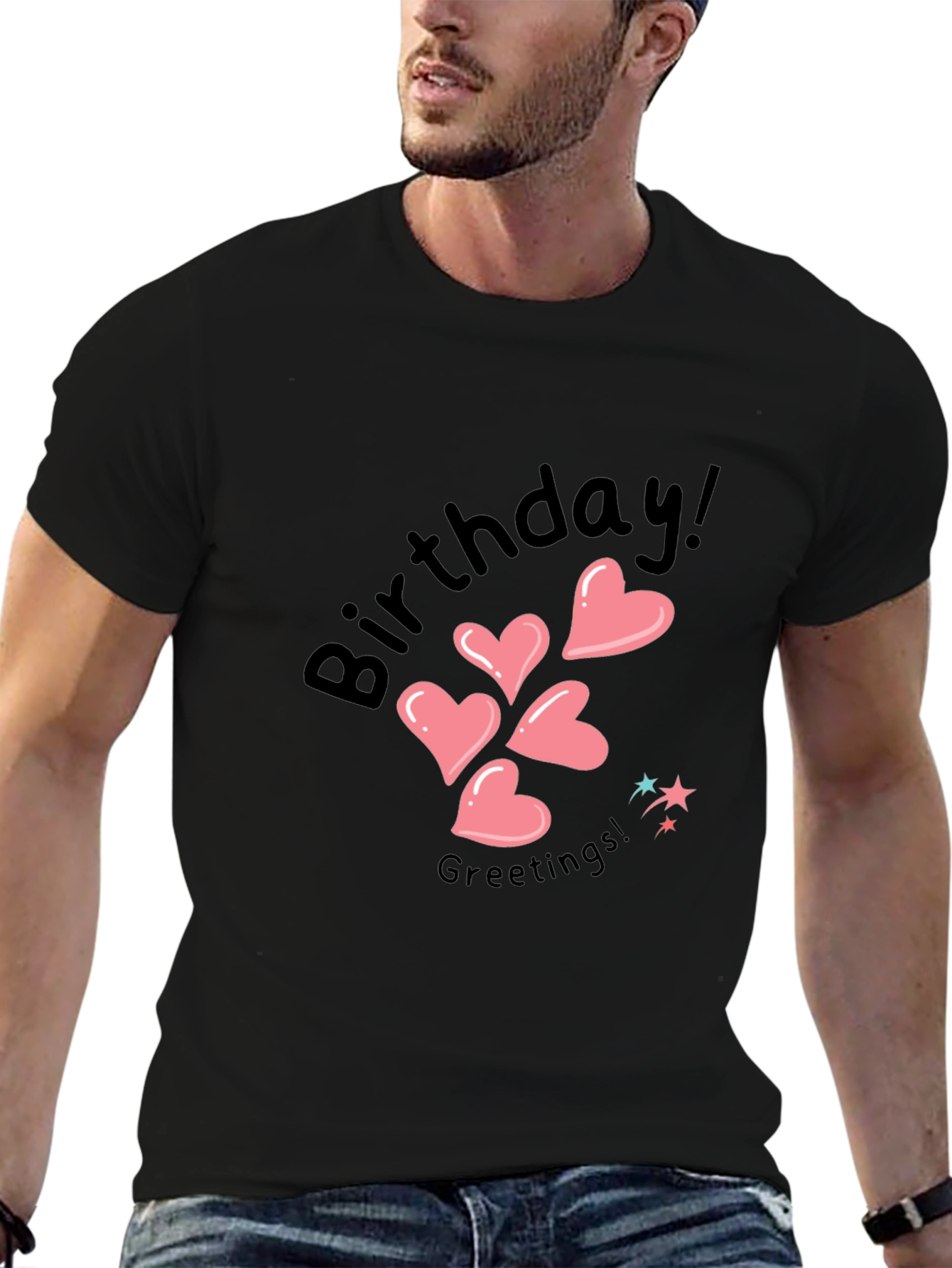 Birthday Greetings Heart T-Shirt