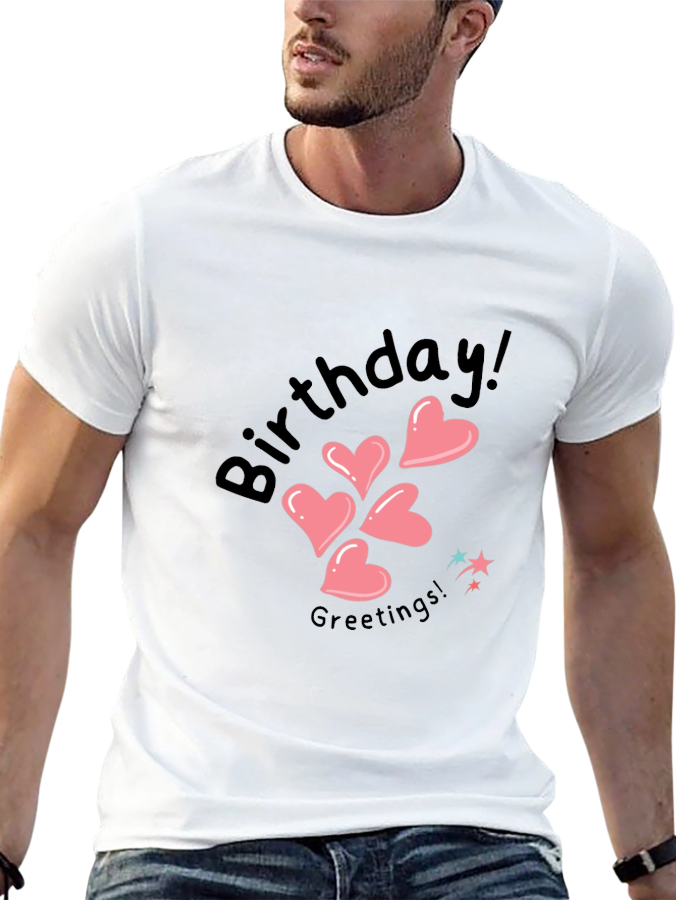 Birthday Greetings Heart T-Shirt