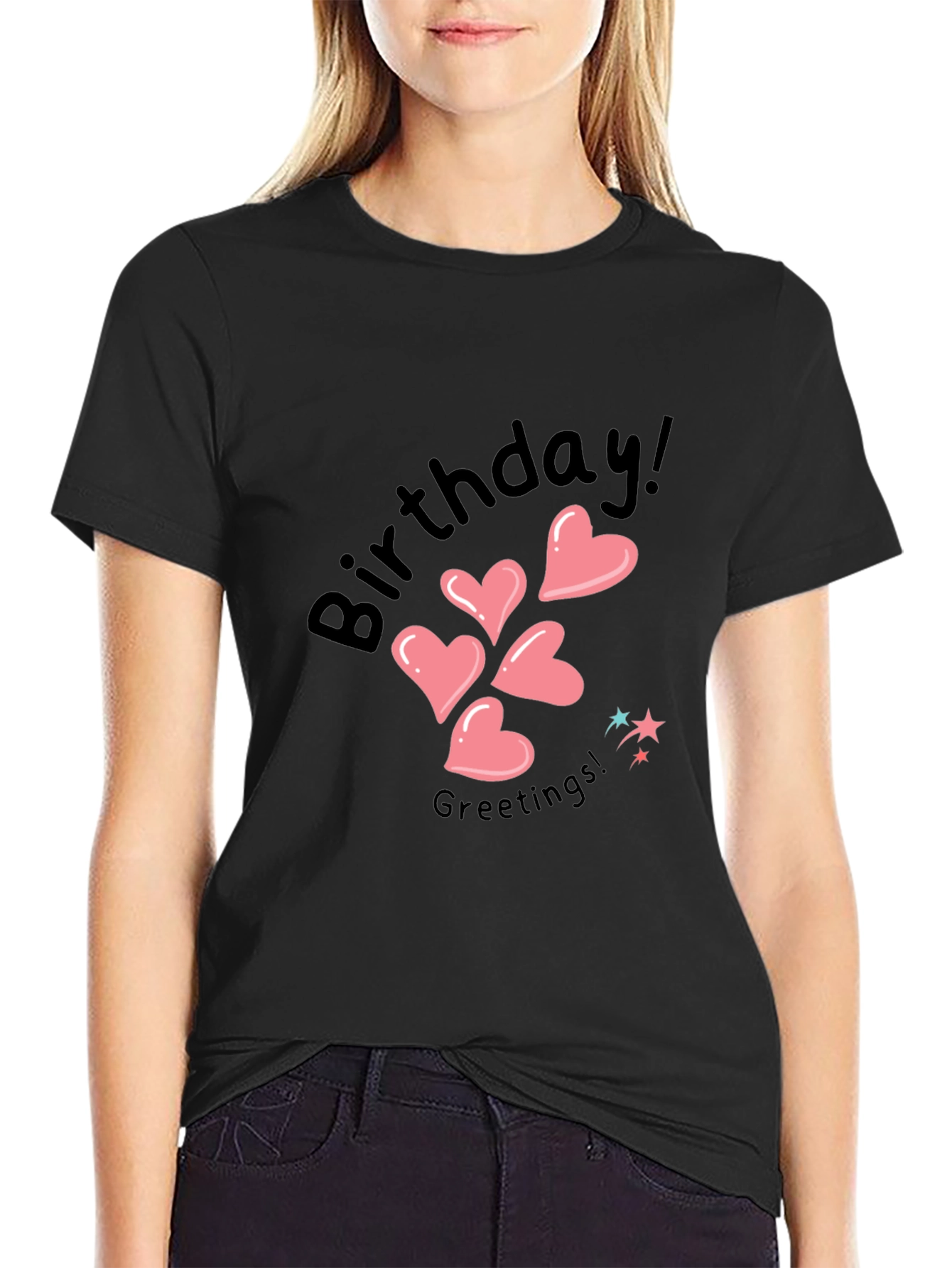 Birthday Greetings Heart T-Shirt