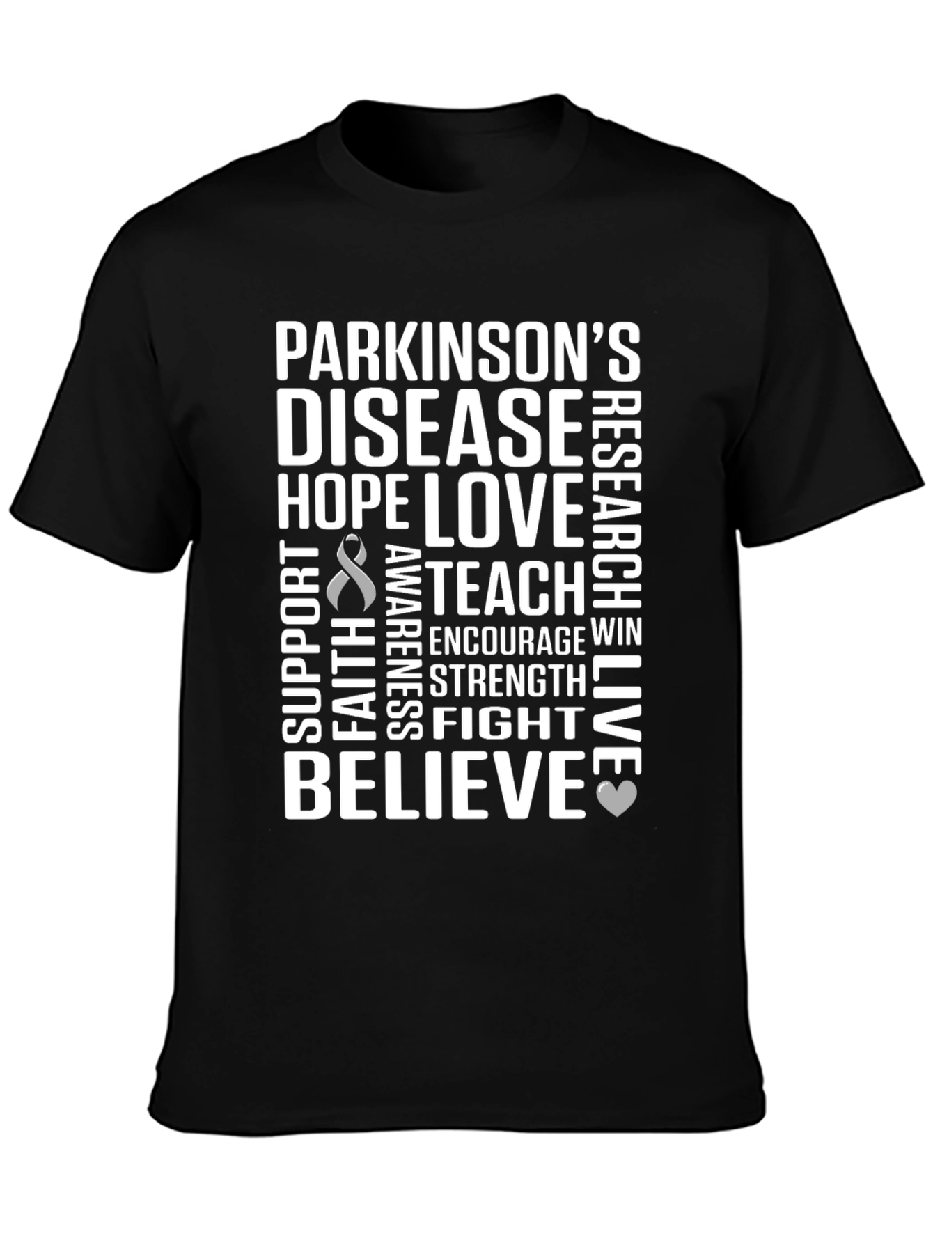 Parkinsons Awareness T-Shirt - Hope Love Believe