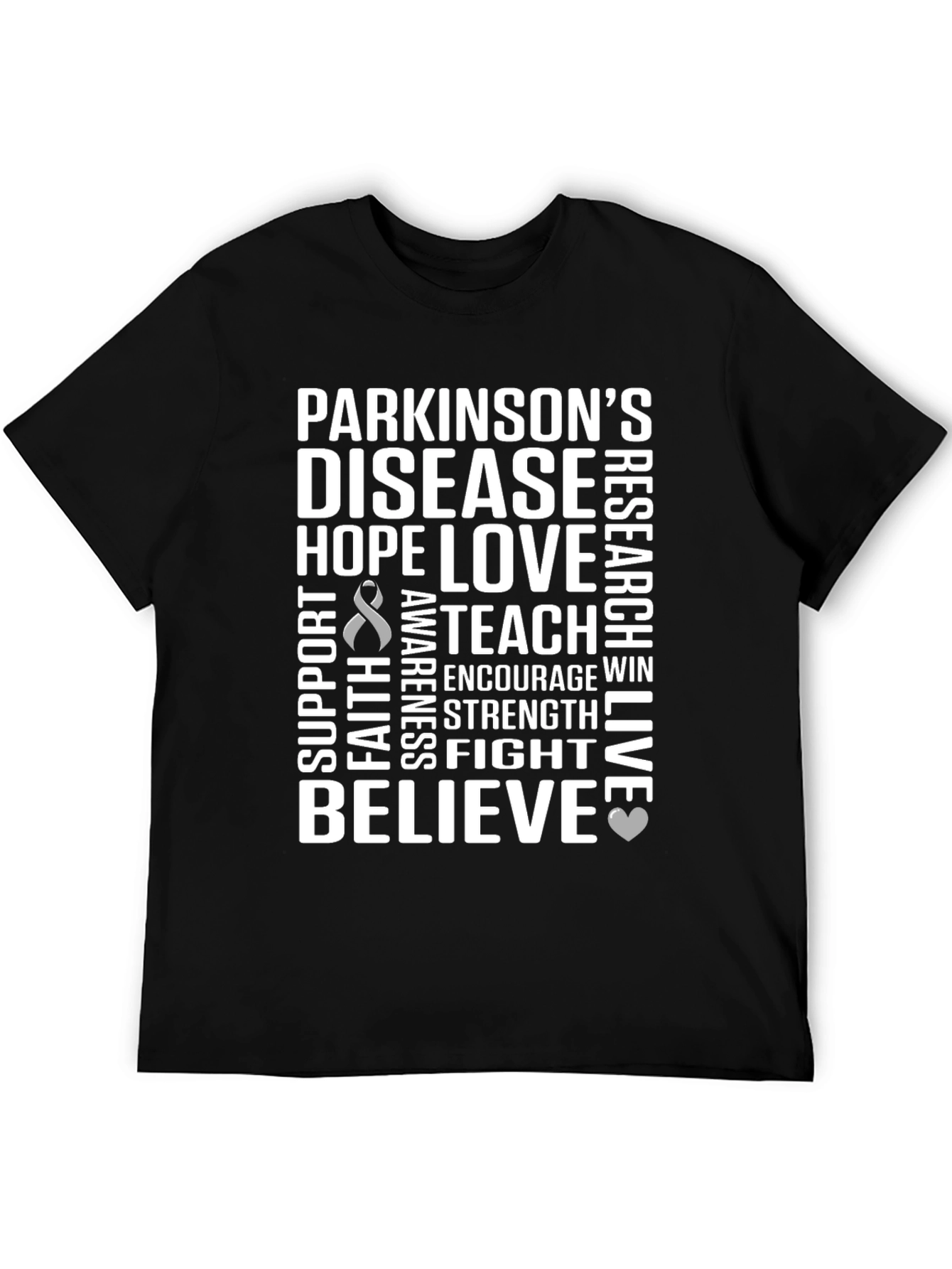 Parkinsons Awareness T-Shirt - Hope Love Believe