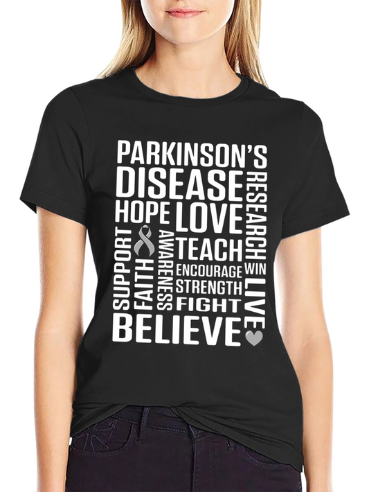 Parkinsons Awareness T-Shirt - Hope Love Believe