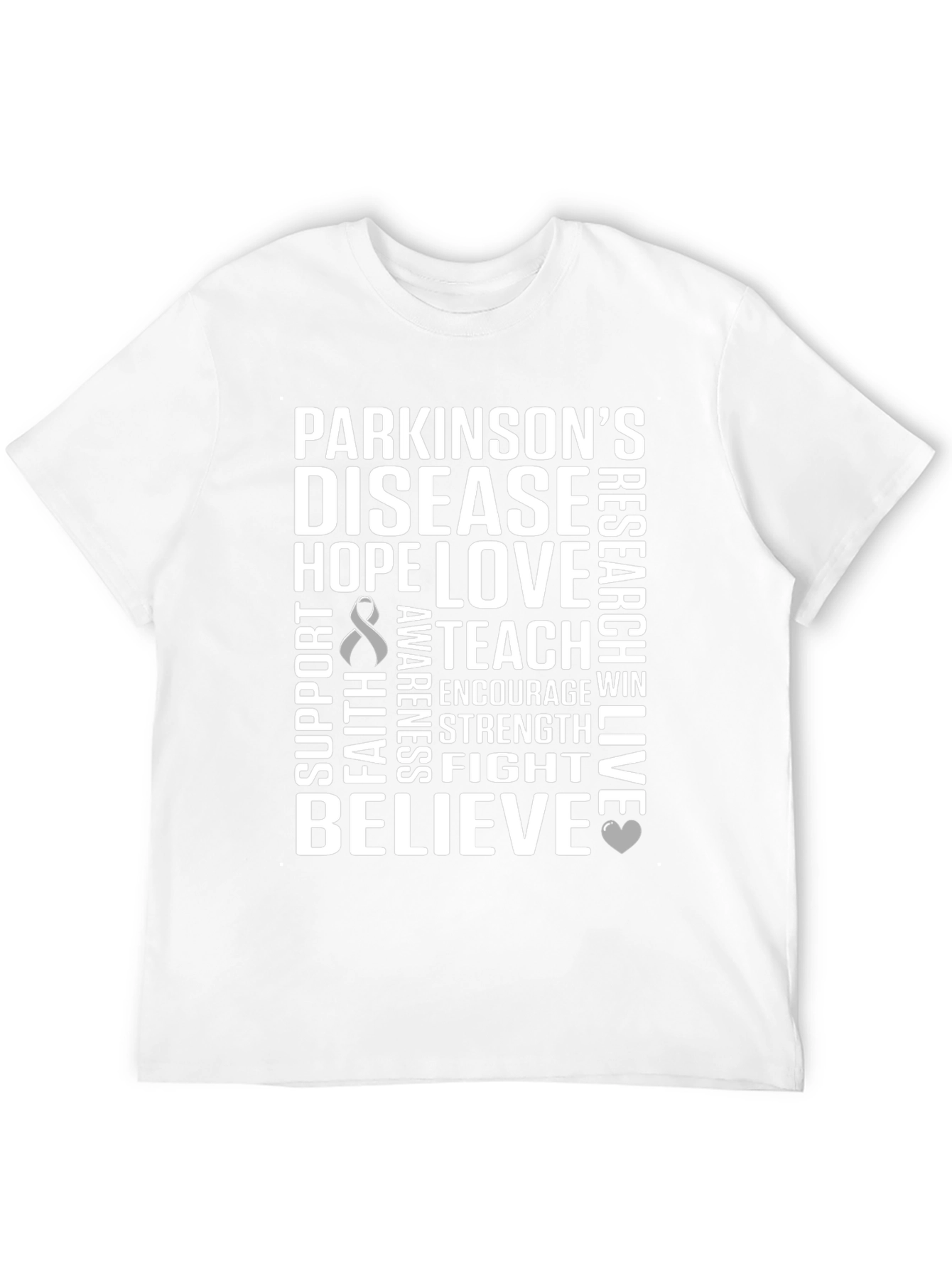 Parkinsons Awareness T-Shirt - Hope Love Believe