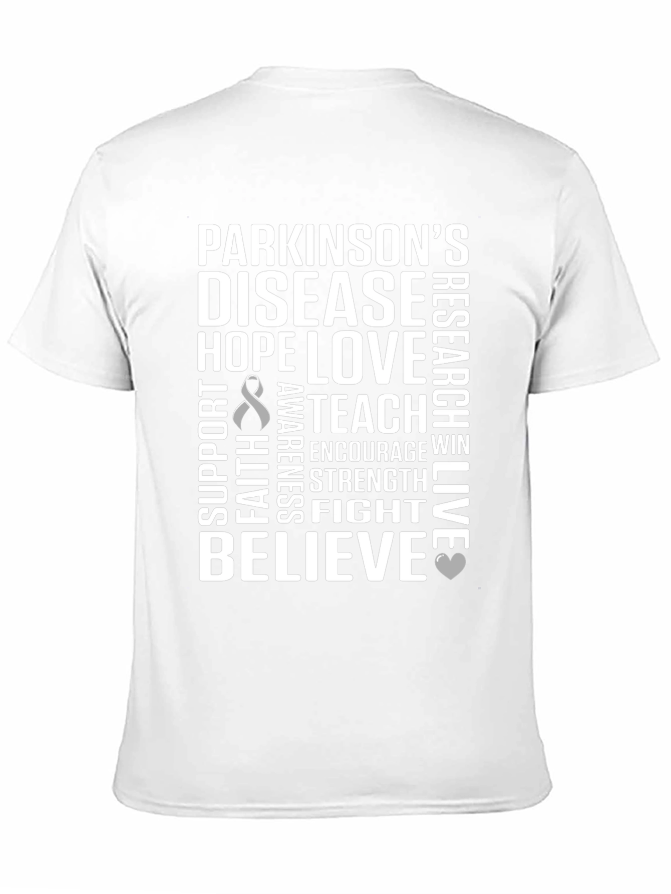 Parkinsons Awareness T-Shirt - Hope Love Believe