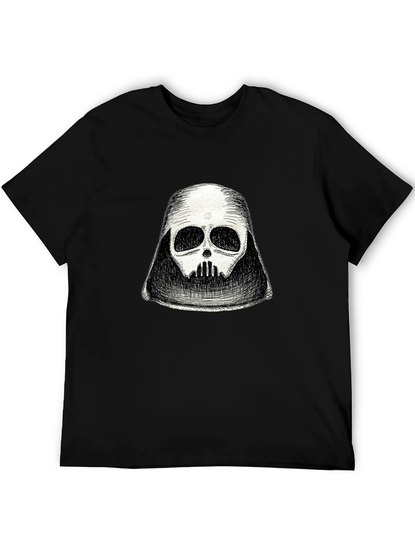 Darth Vader Sketch T-Shirt - Black Graphic Tee