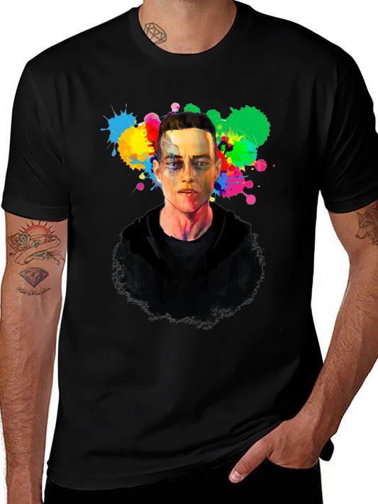 Rami Malek Graphic Tee - Mr. Robot Style