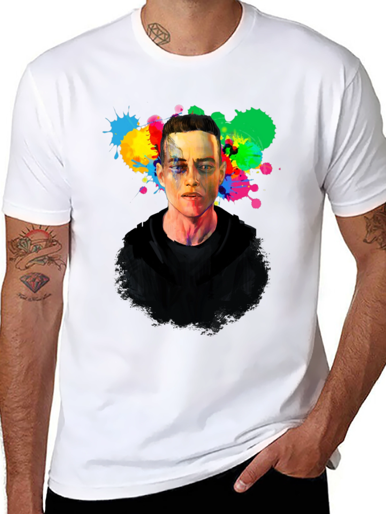 Rami Malek Graphic Tee - Mr. Robot Style