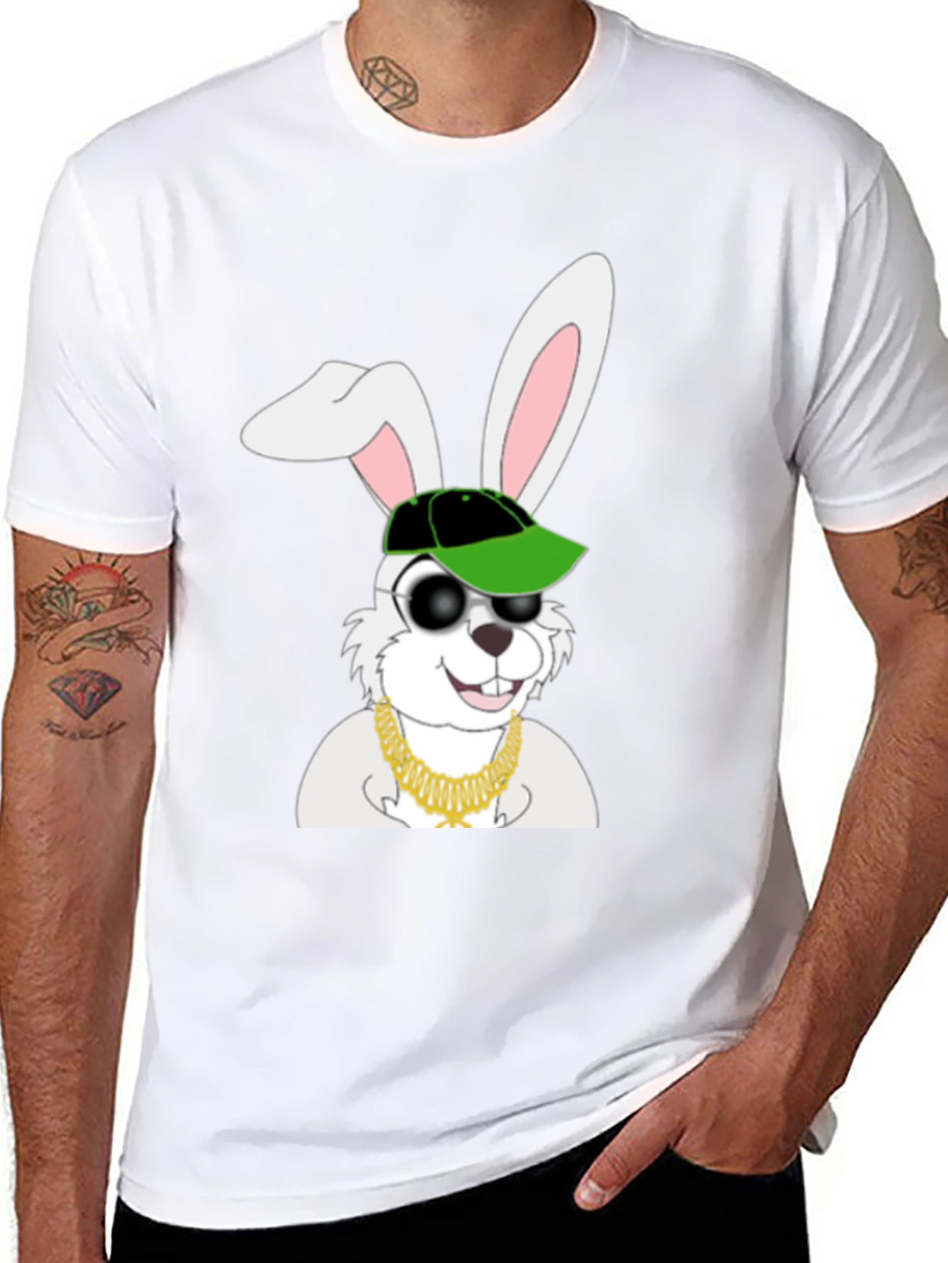 Cool Rabbit Graphic T-Shirt