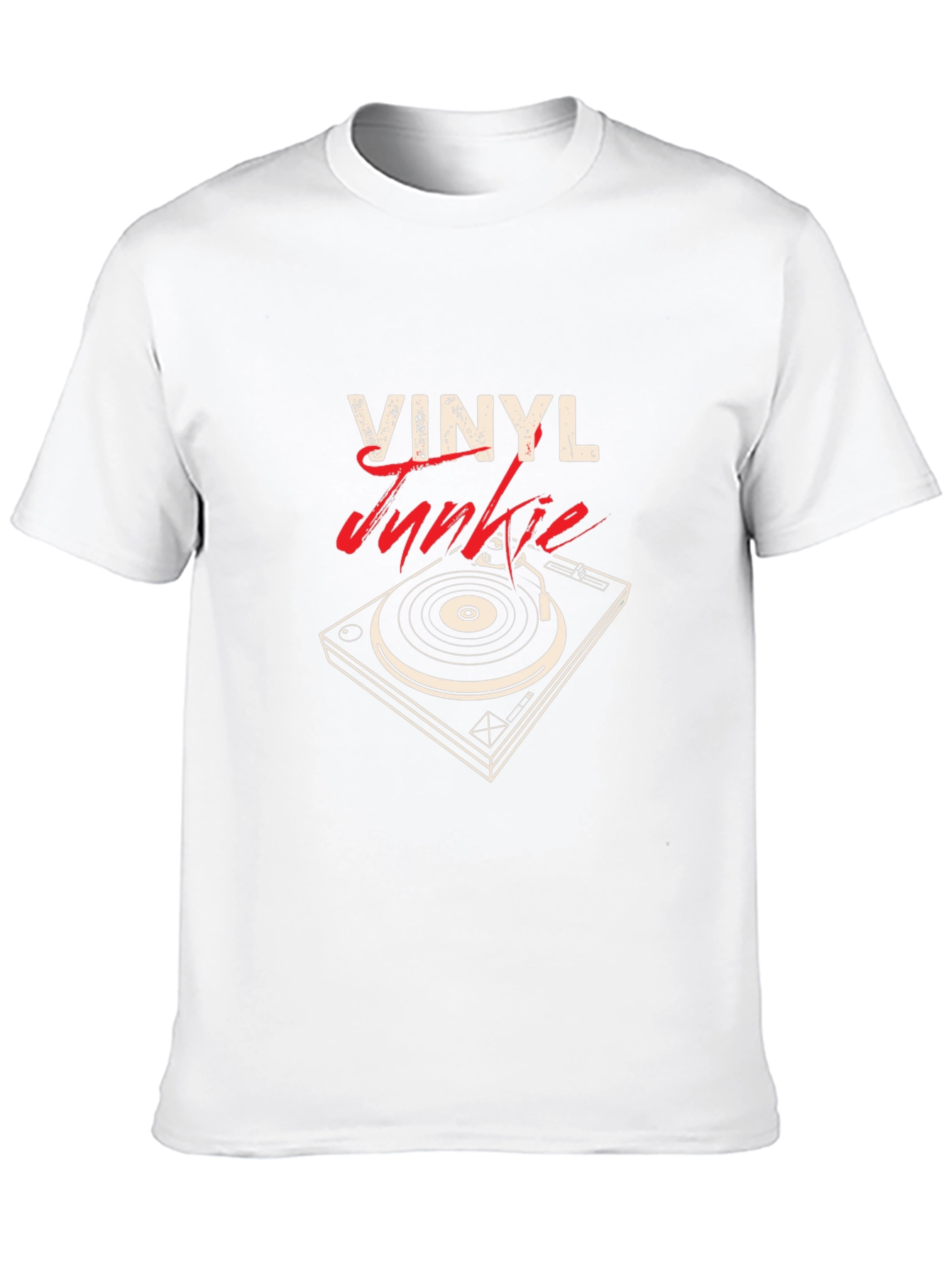 Vinyl Junkie Black T-Shirt - Music Lovers Tee