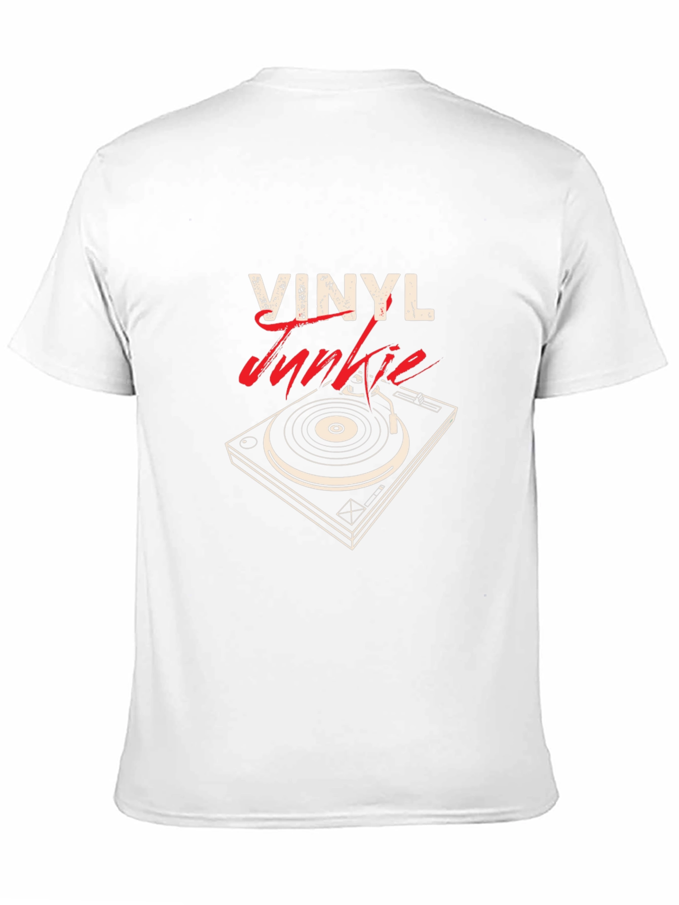 Vinyl Junkie Black T-Shirt - Music Lovers Tee