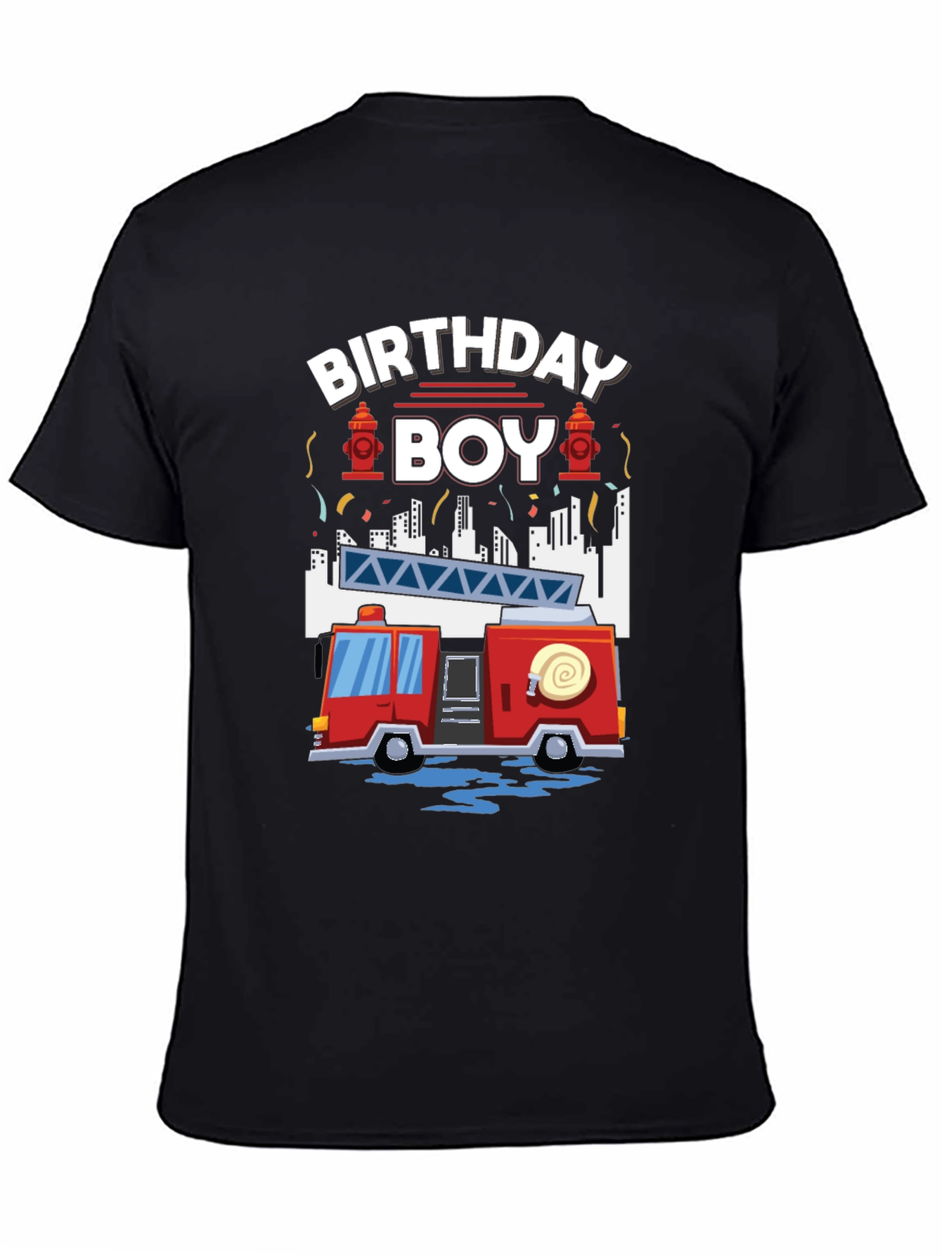 Firetruck Birthday Boy T-Shirt