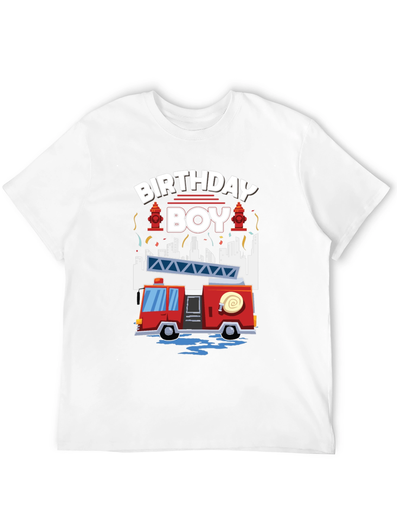 Firetruck Birthday Boy T-Shirt