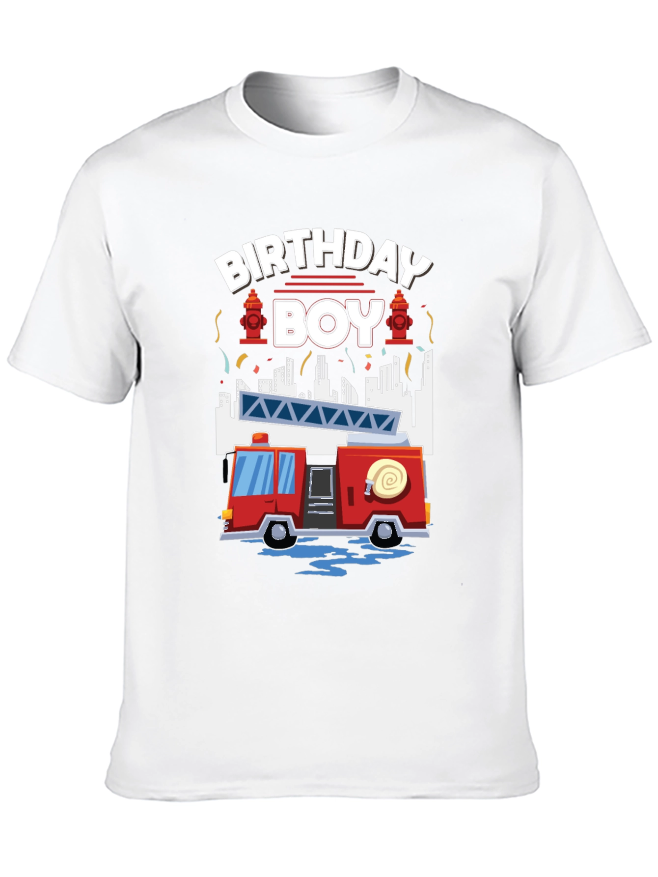 Firetruck Birthday Boy T-Shirt