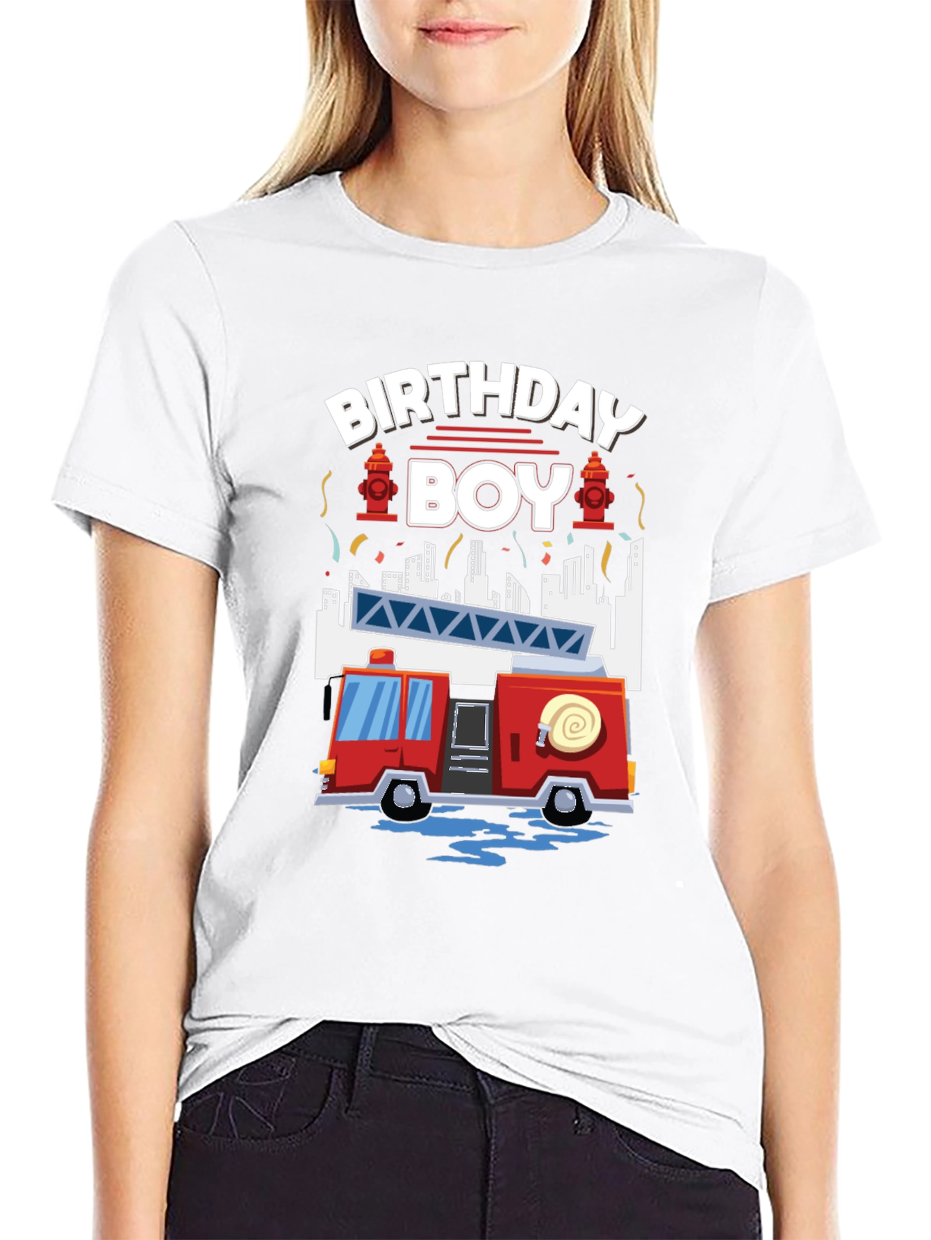 Firetruck Birthday Boy T-Shirt