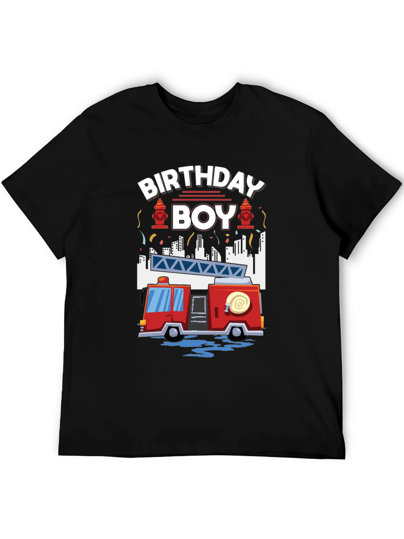 Firetruck Birthday Boy T-Shirt