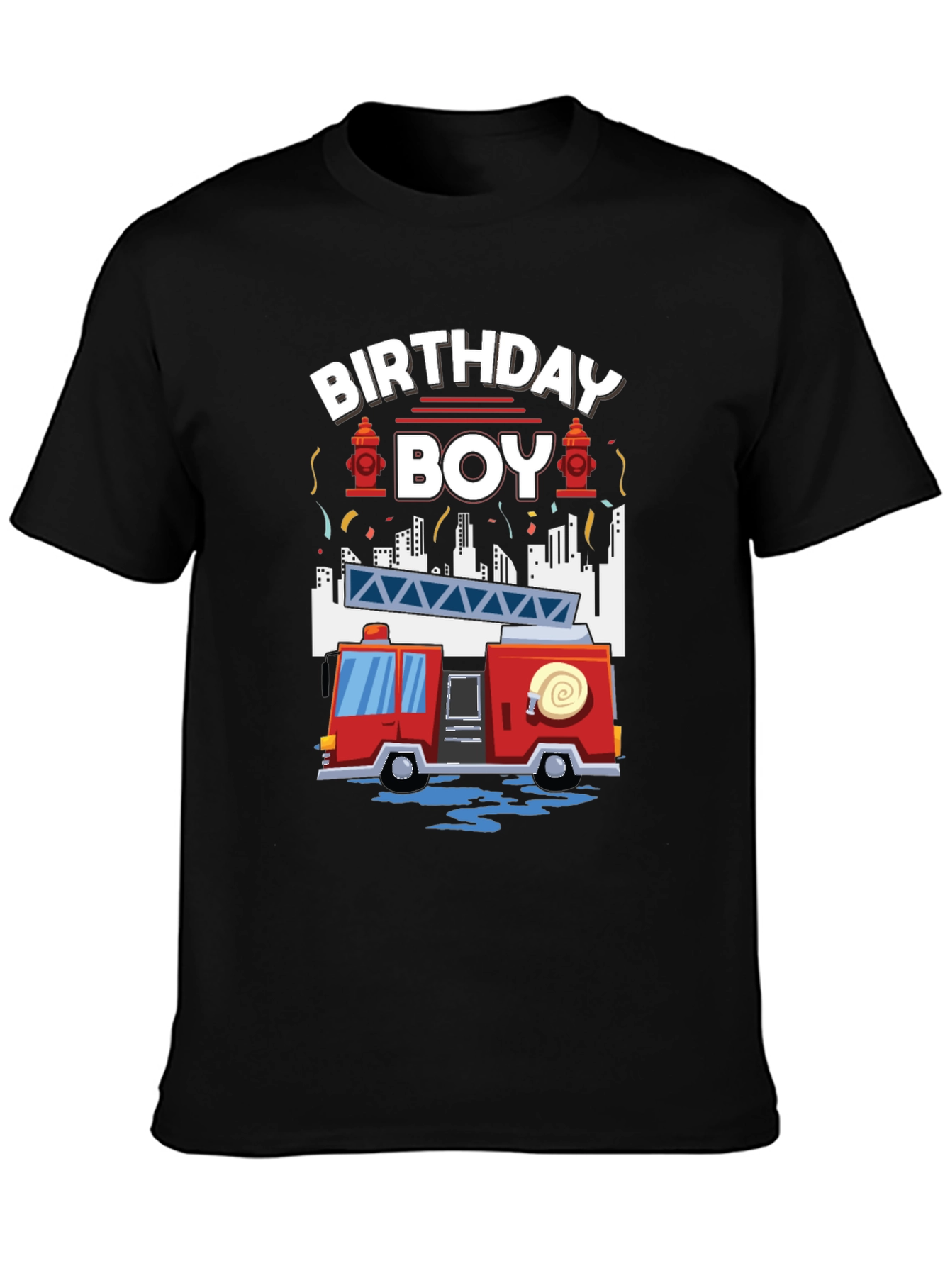 Firetruck Birthday Boy T-Shirt