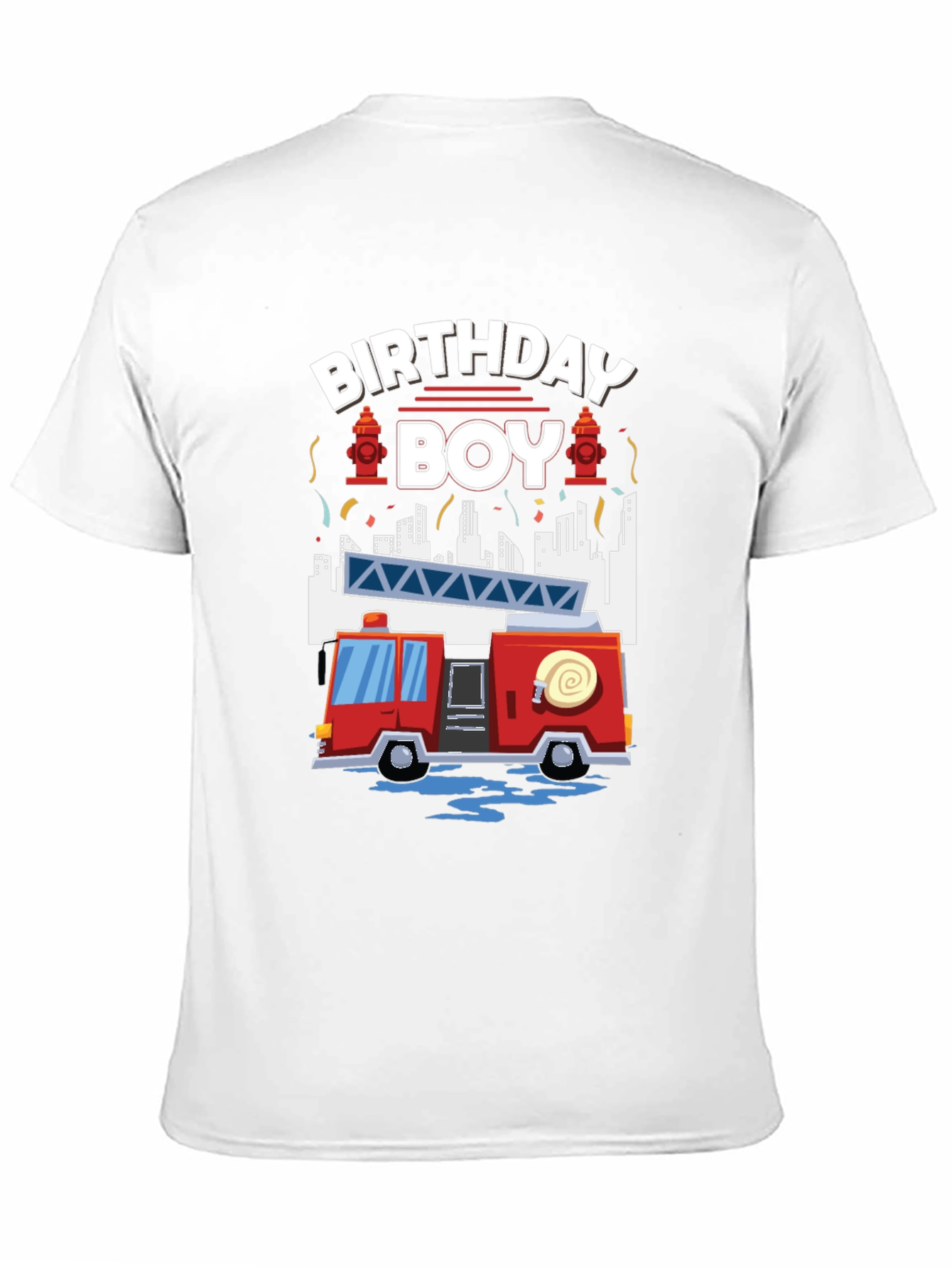 Firetruck Birthday Boy T-Shirt