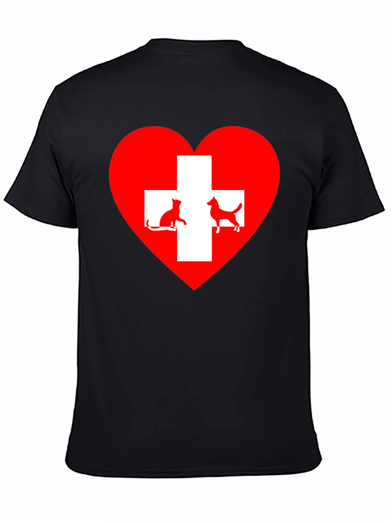 Heart Cat & Dog Lover T-Shirt