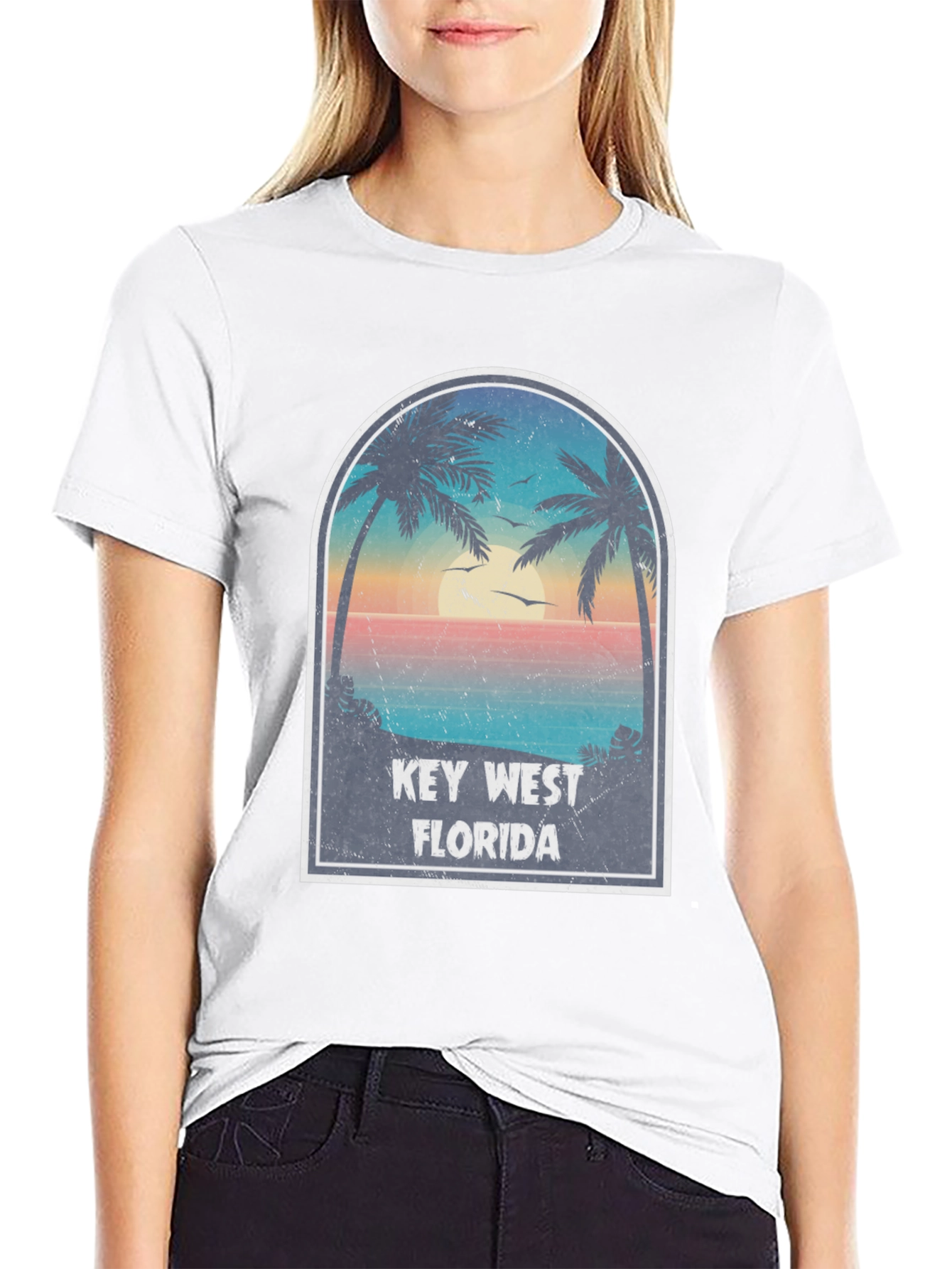 Key West Florida Retro Graphic T-Shirt