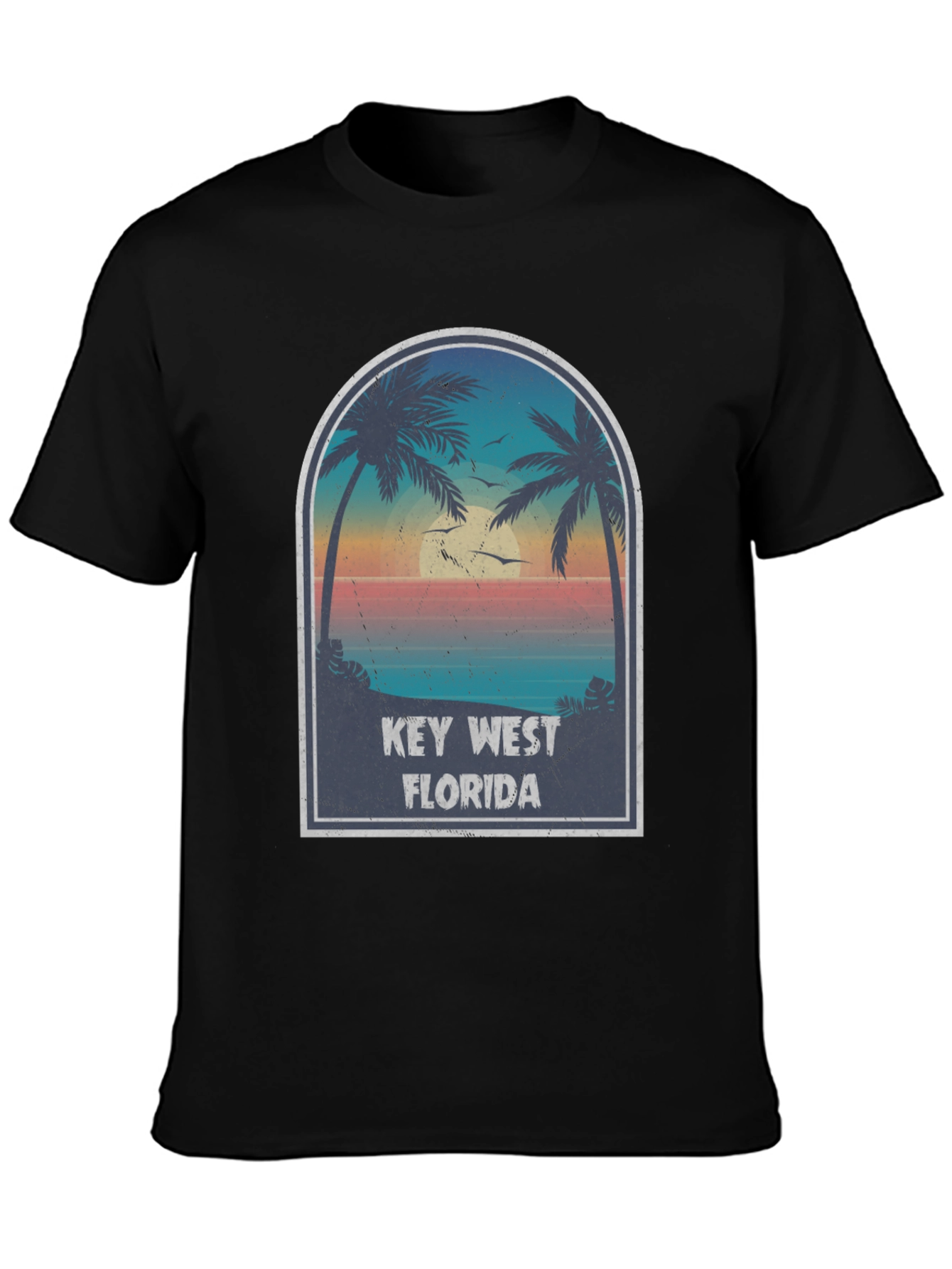 Key West Florida Retro Graphic T-Shirt