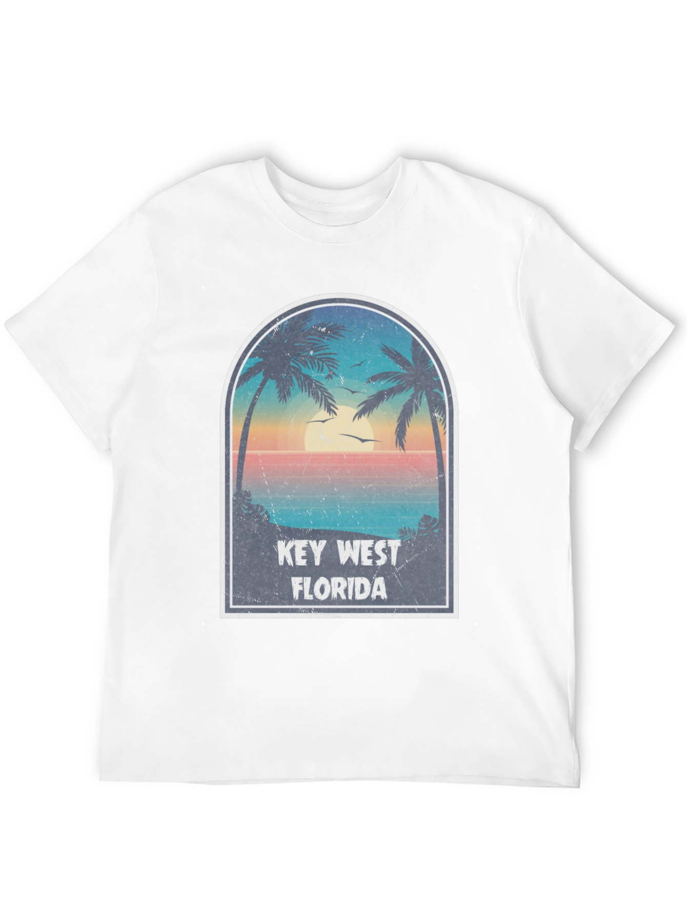 Key West Florida Retro Graphic T-Shirt