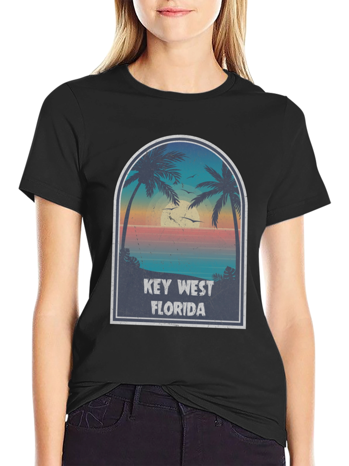 Key West Florida Retro Graphic T-Shirt