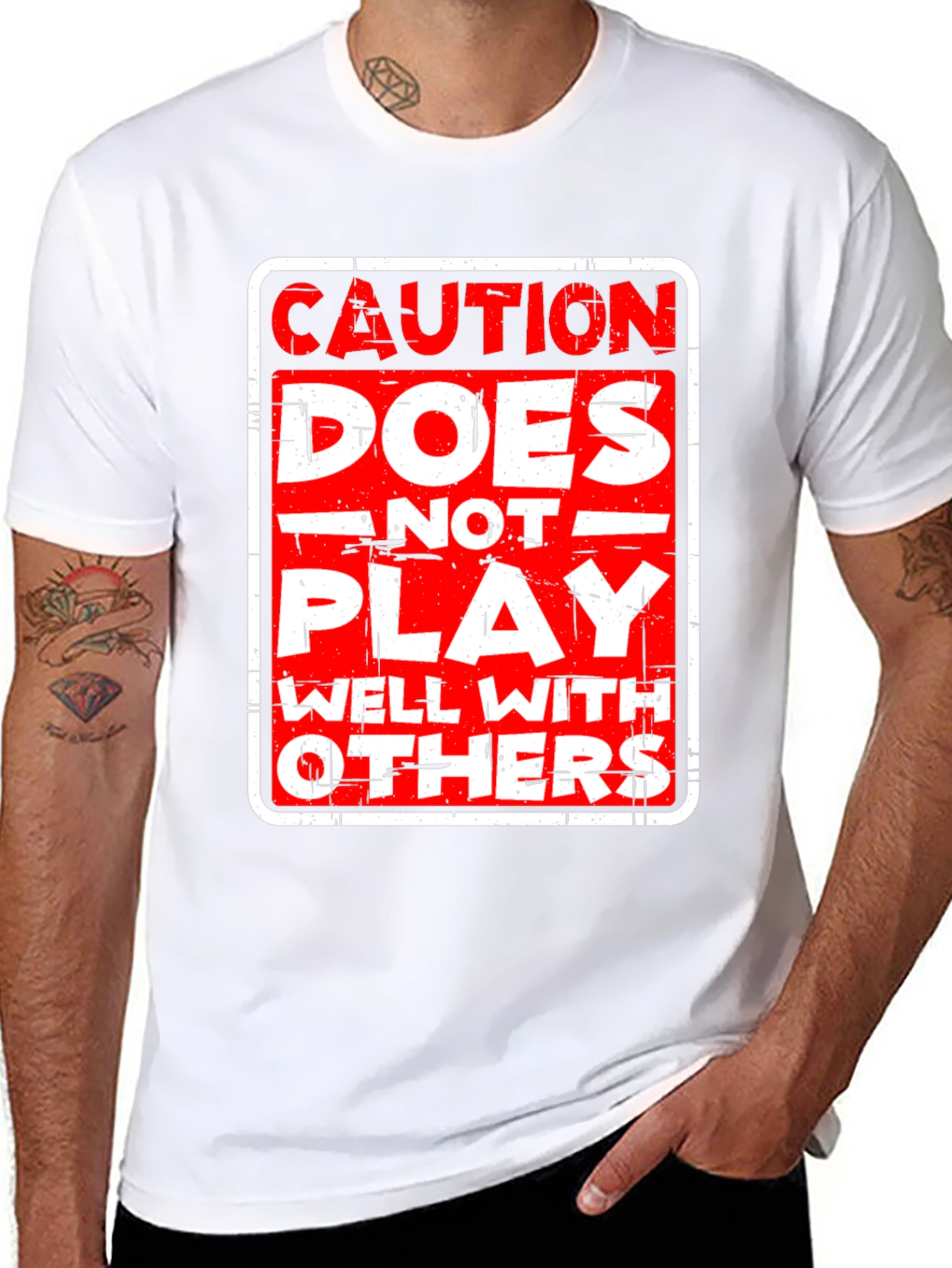 Caution: Does Not Play Well With Others T-Shirt