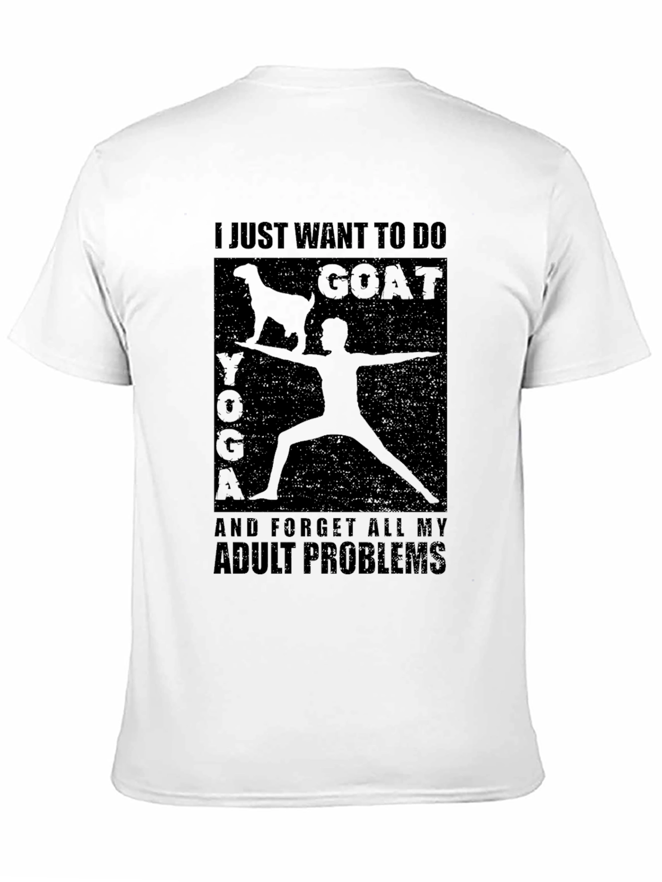 Goat Yoga T-Shirt - Adult Problems Tee