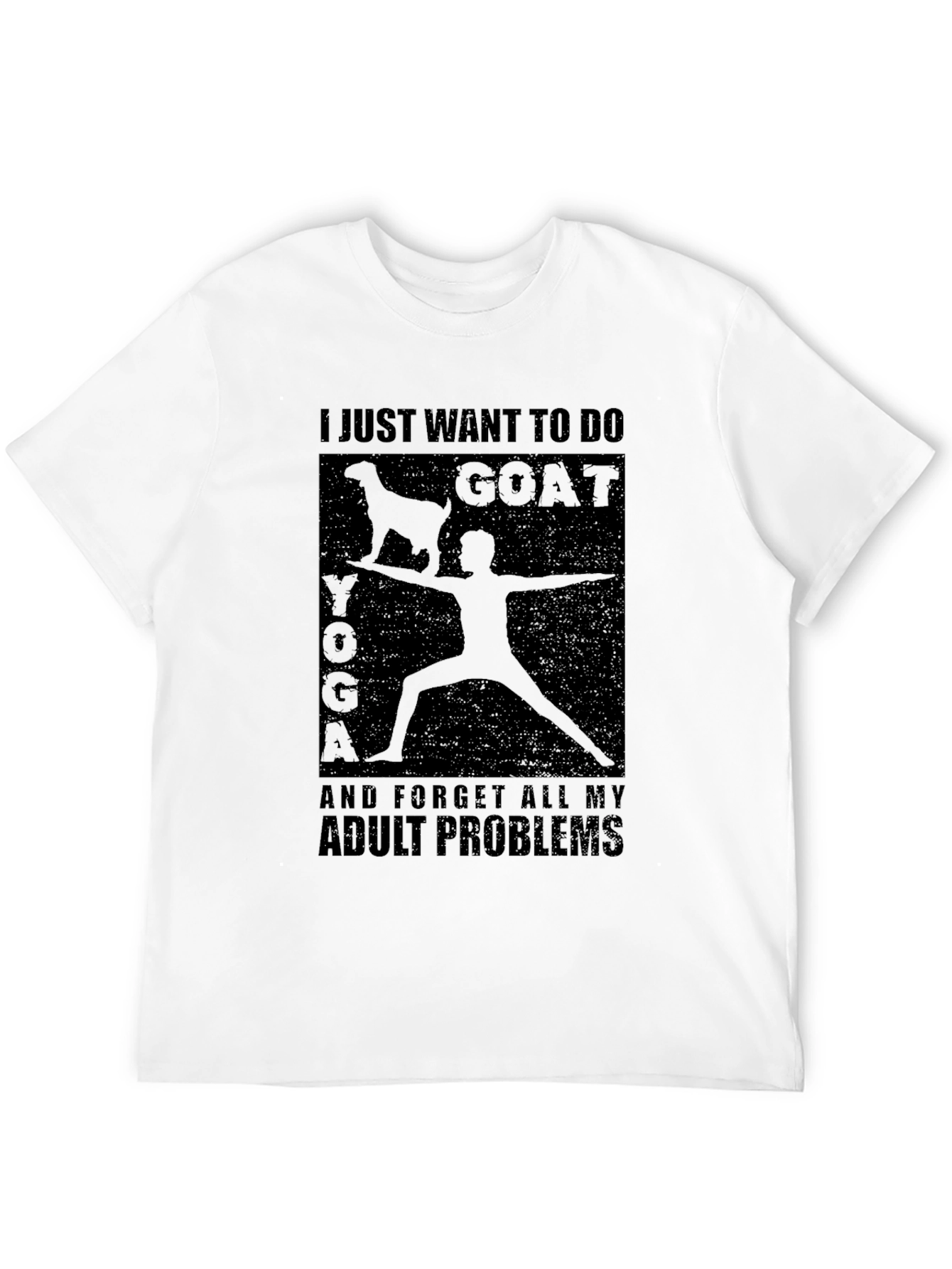 Goat Yoga T-Shirt - Adult Problems Tee