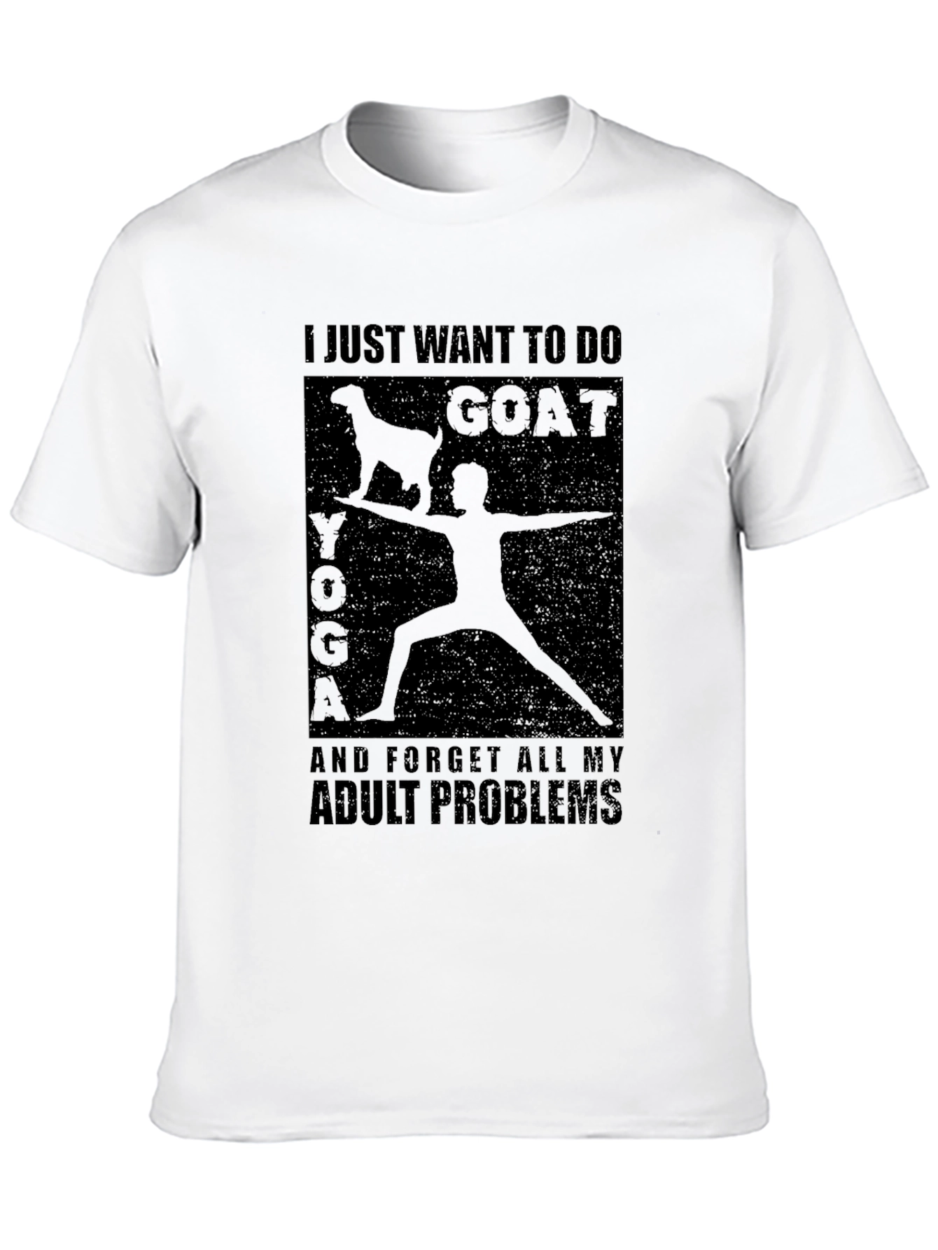 Goat Yoga T-Shirt - Adult Problems Tee