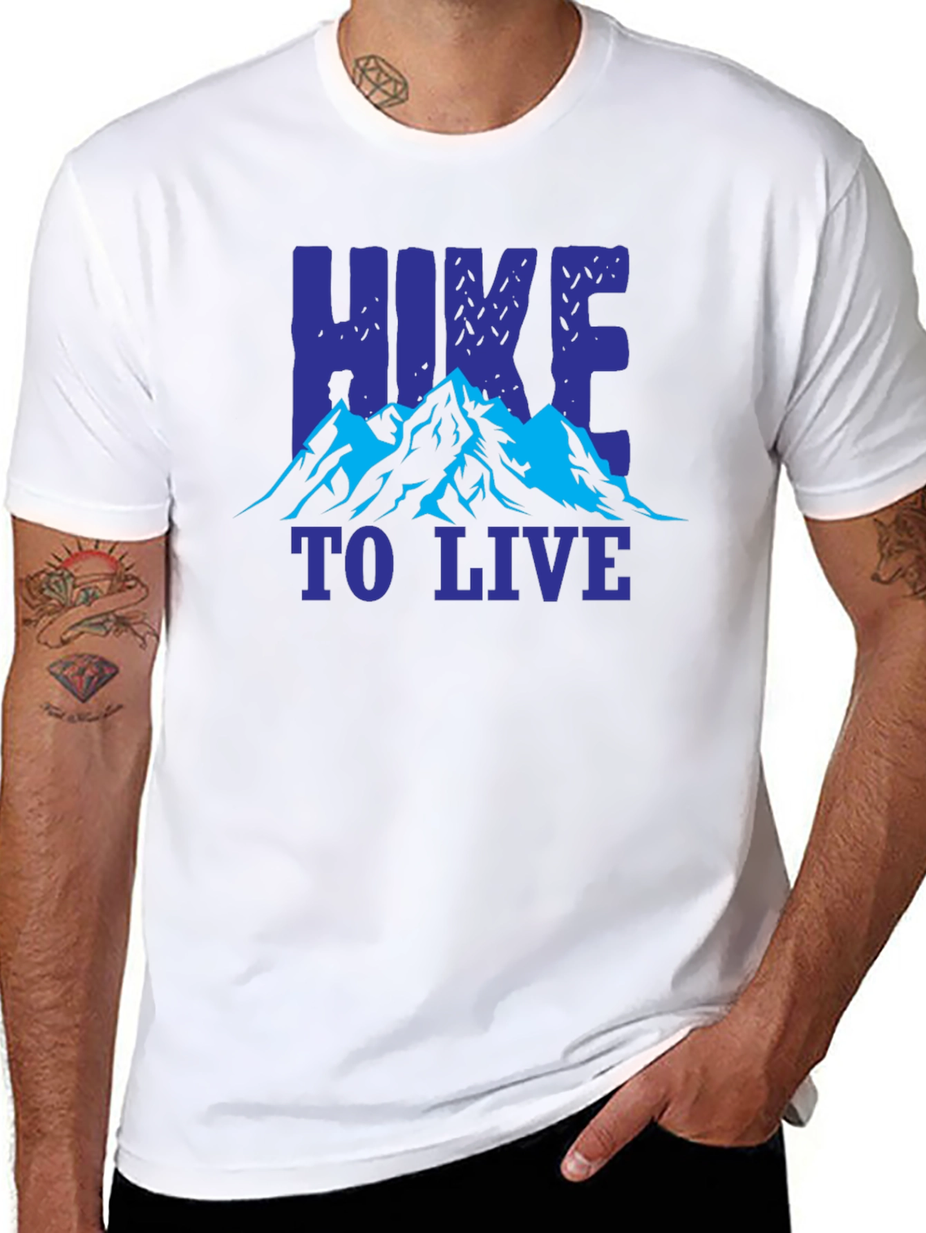Hike to Live Graphic Tee - Adventure Awaits!