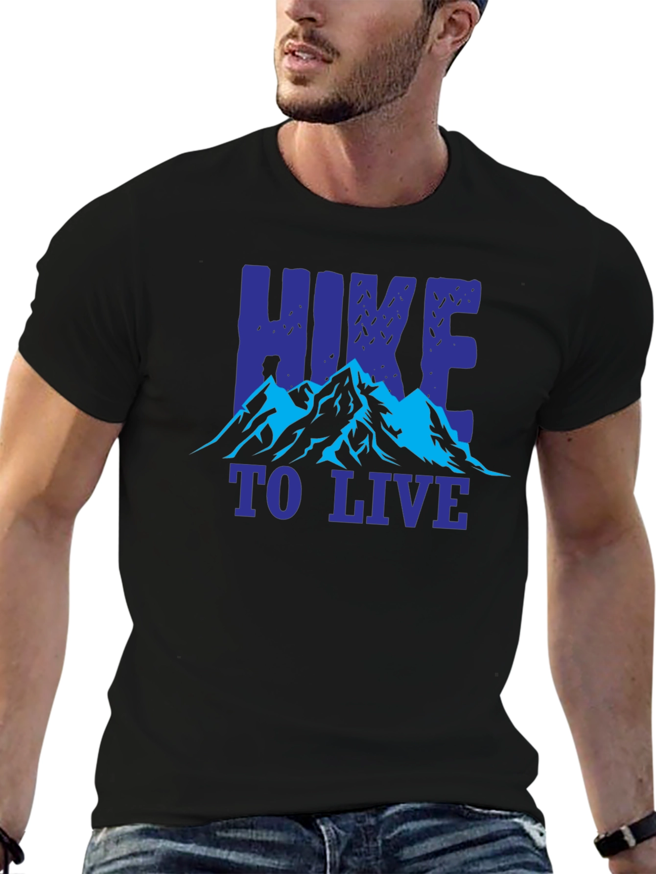 Hike to Live Graphic Tee - Adventure Awaits!