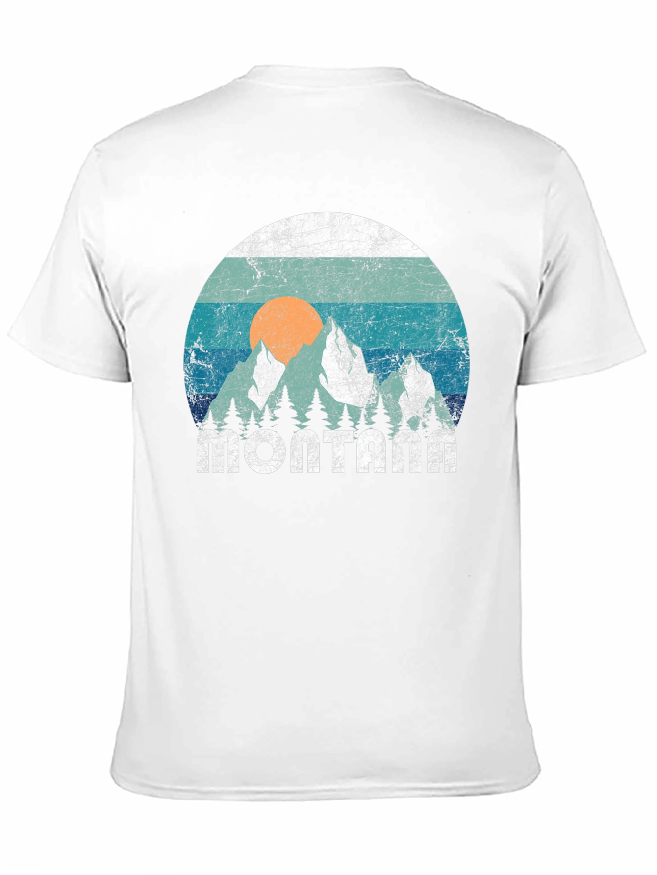 Retro Montana Mountains Graphic Tee