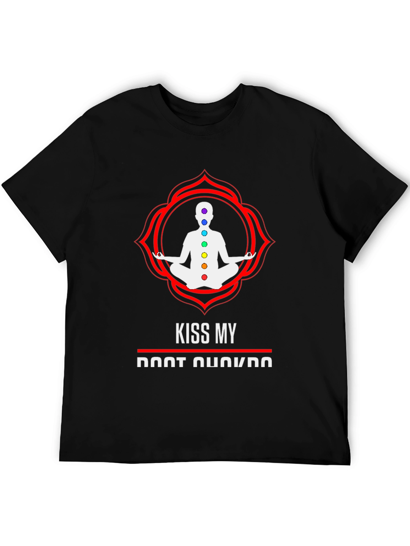 Kiss My Root Chakra Graphic Tee - Black