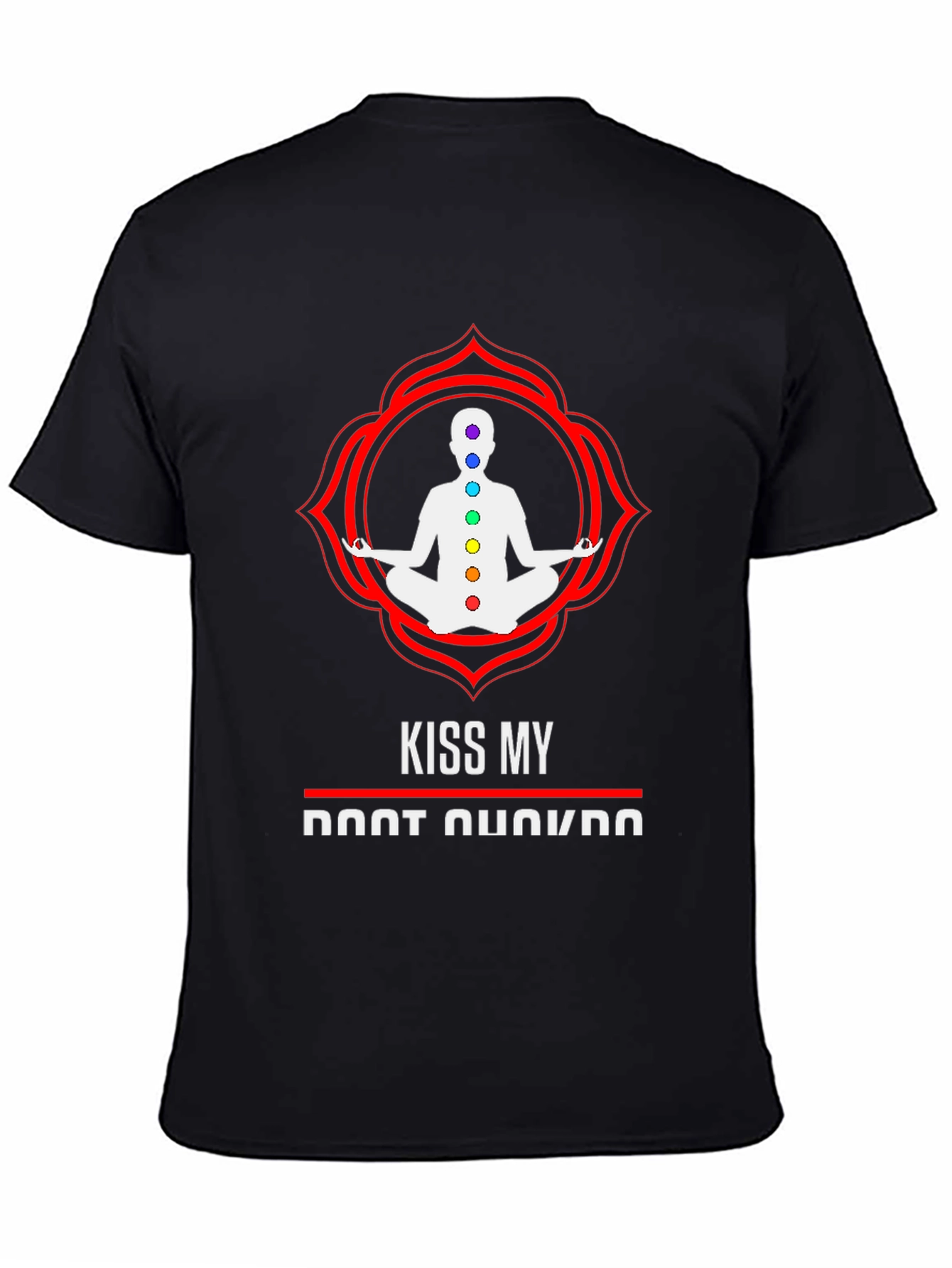 Kiss My Root Chakra Graphic Tee - Black