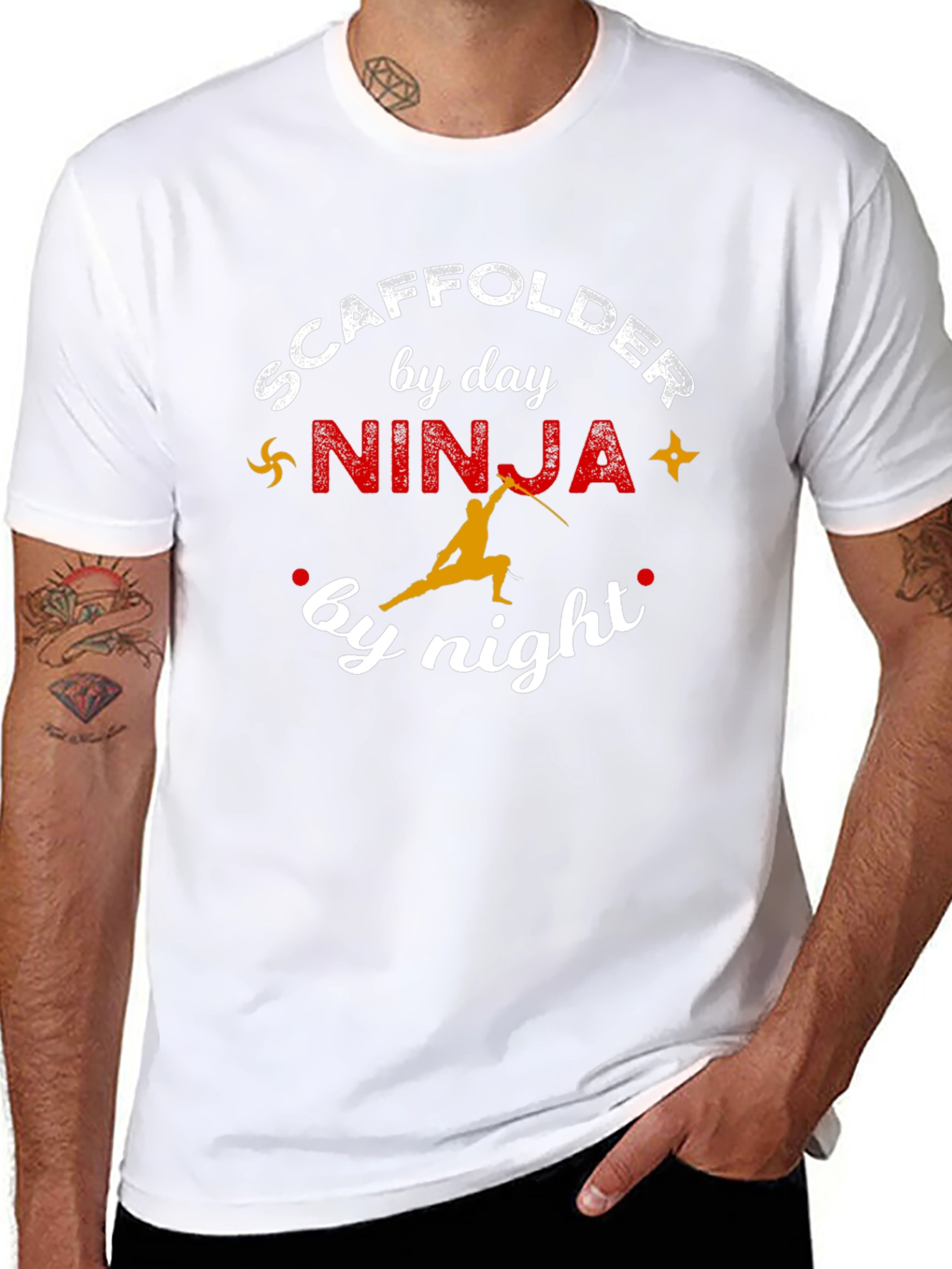Scaffolder by Day Ninja by Night Graphic T-Shirt